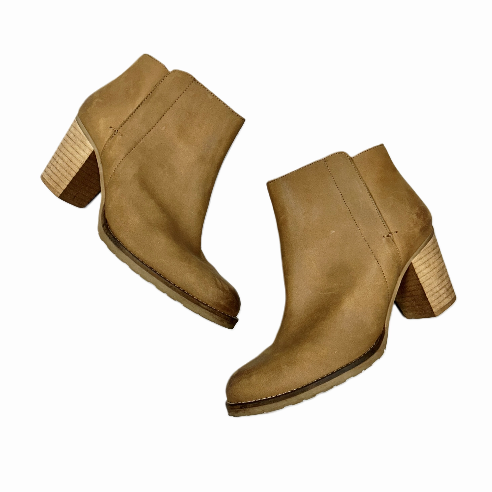 Biking Trip Boots Ankle Heels By Kurt Geiger London In Tan, Size: 10