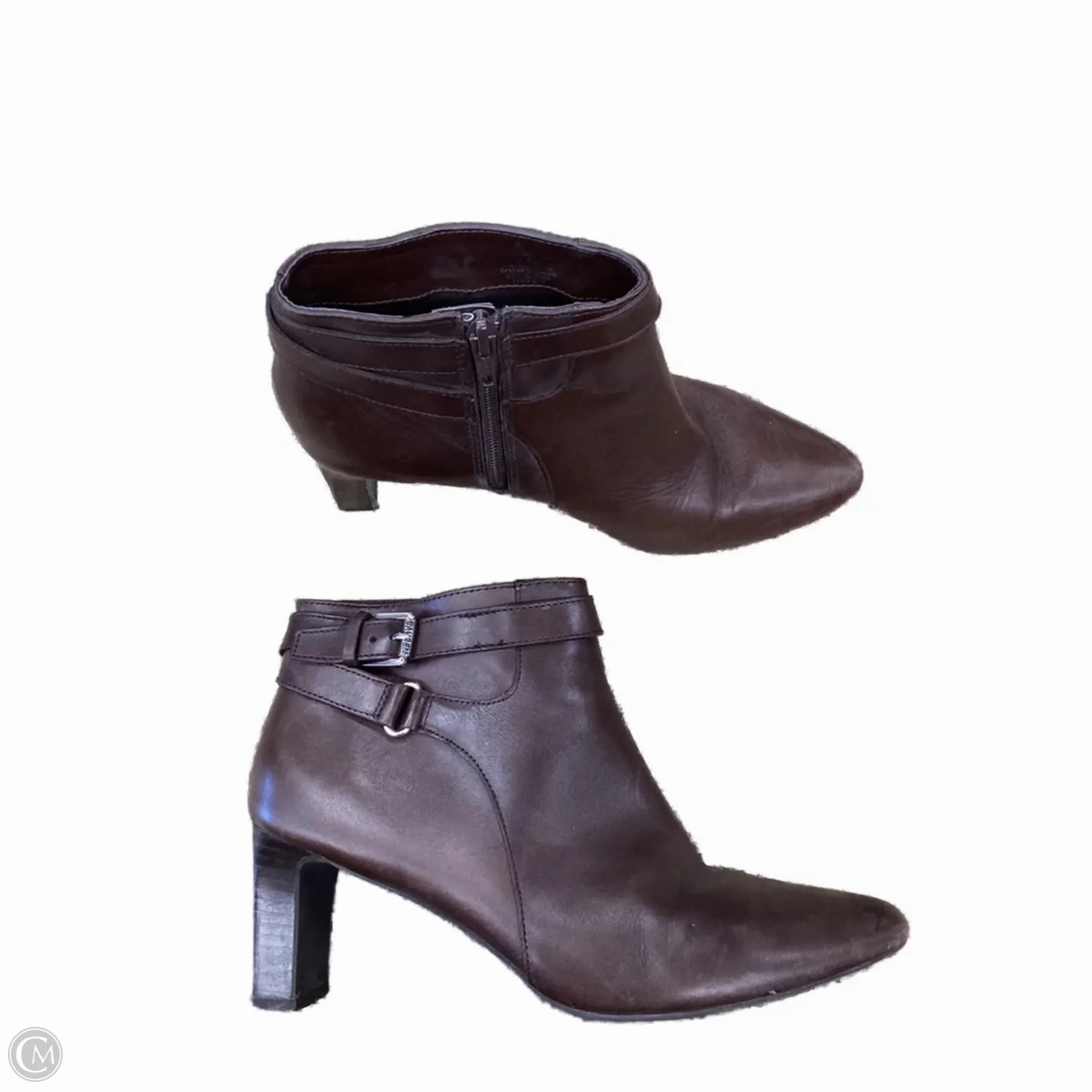 Boots Ankle Heels By Lauren By Ralph Lauren In Brown, Size: 8.5 Flexible Frame Trail Runner Subtle Lines