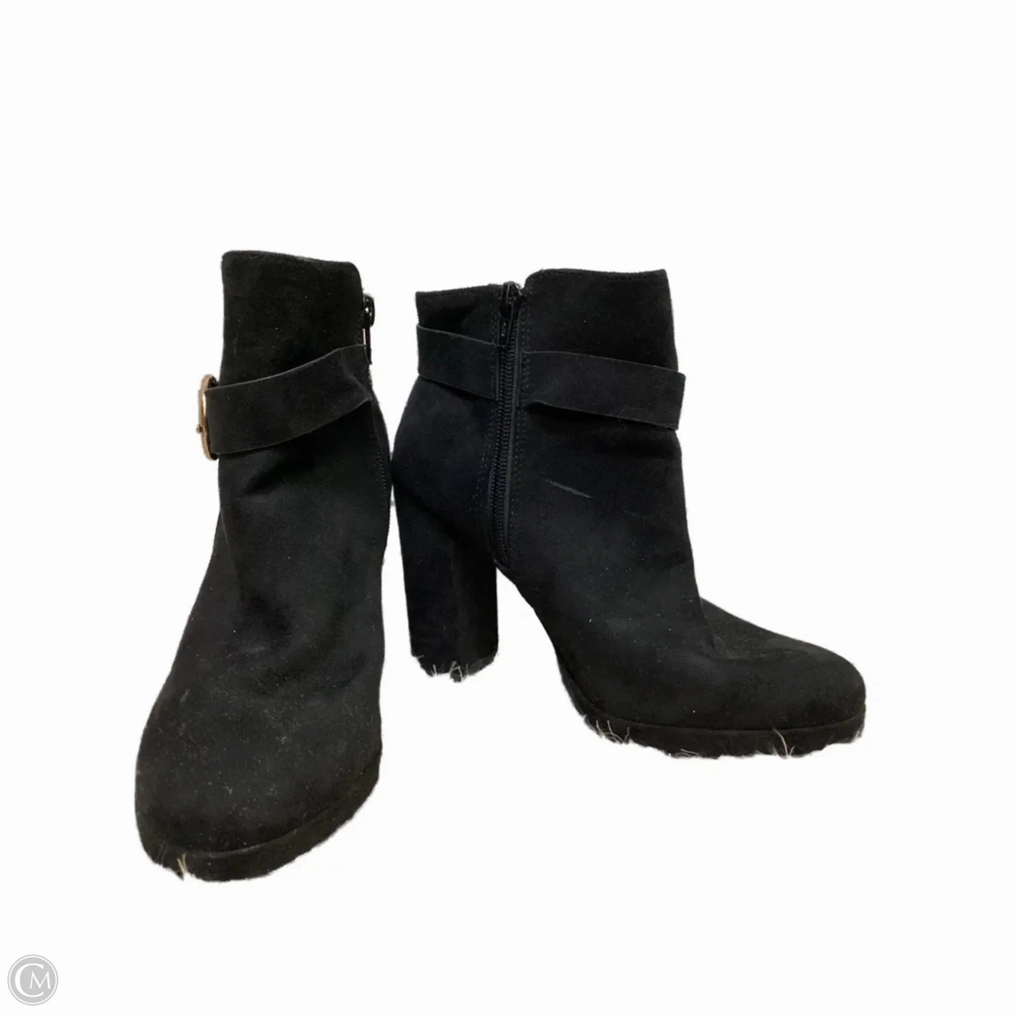 Boots Ankle Heels By Lc Lauren Conrad In Black, Size: 6.5 Art Soul Solid Stitching