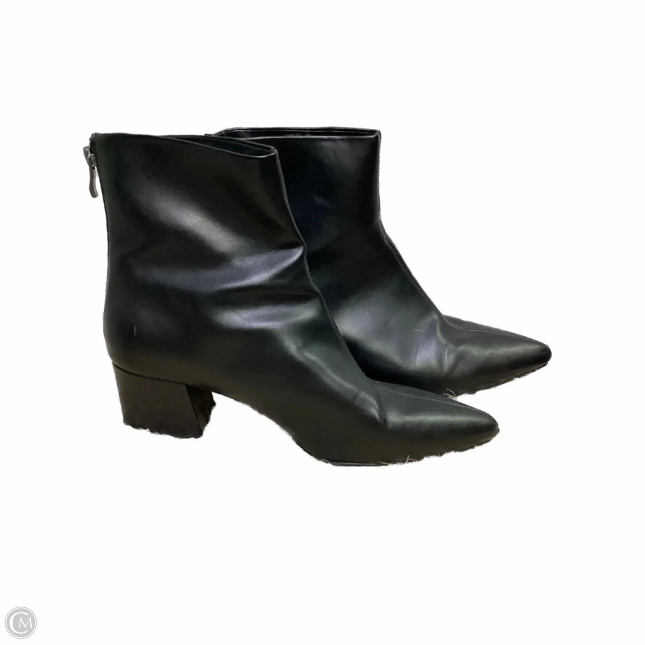 Rain Safe Horse Riding Boots Ankle Heels By Limited In Black, Size: 9