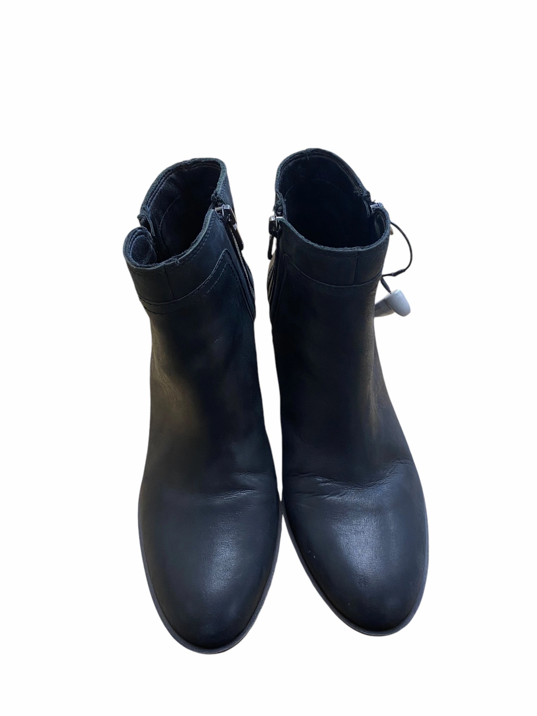Boots Ankle Heels By Lucky Brand In Black, Size: 8.5 Bootie Cut Slip On Style