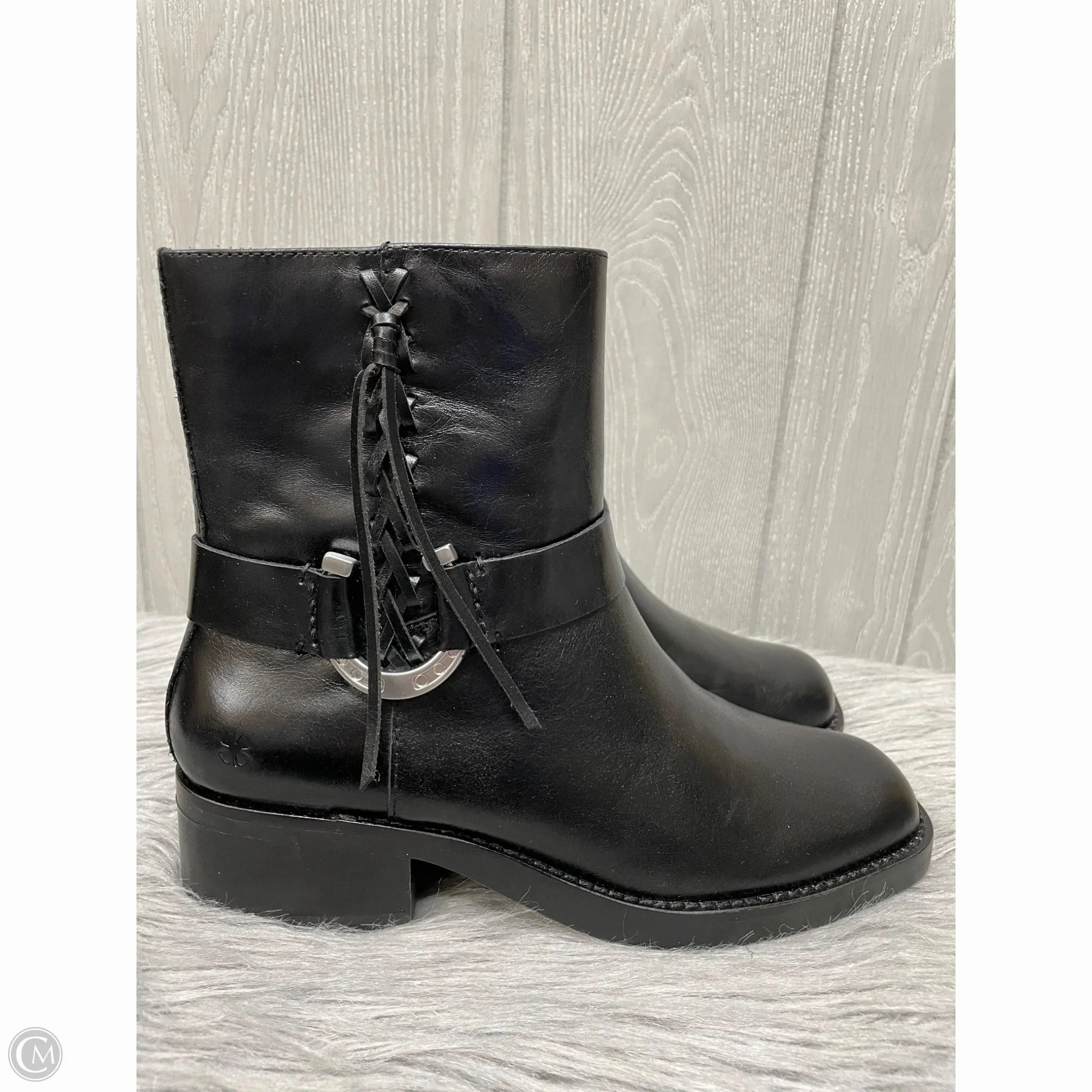 Boots Ankle Heels By Lucky Brand In Black, Size: 8 Cushioned Step Winter Walker Adventure Driven
