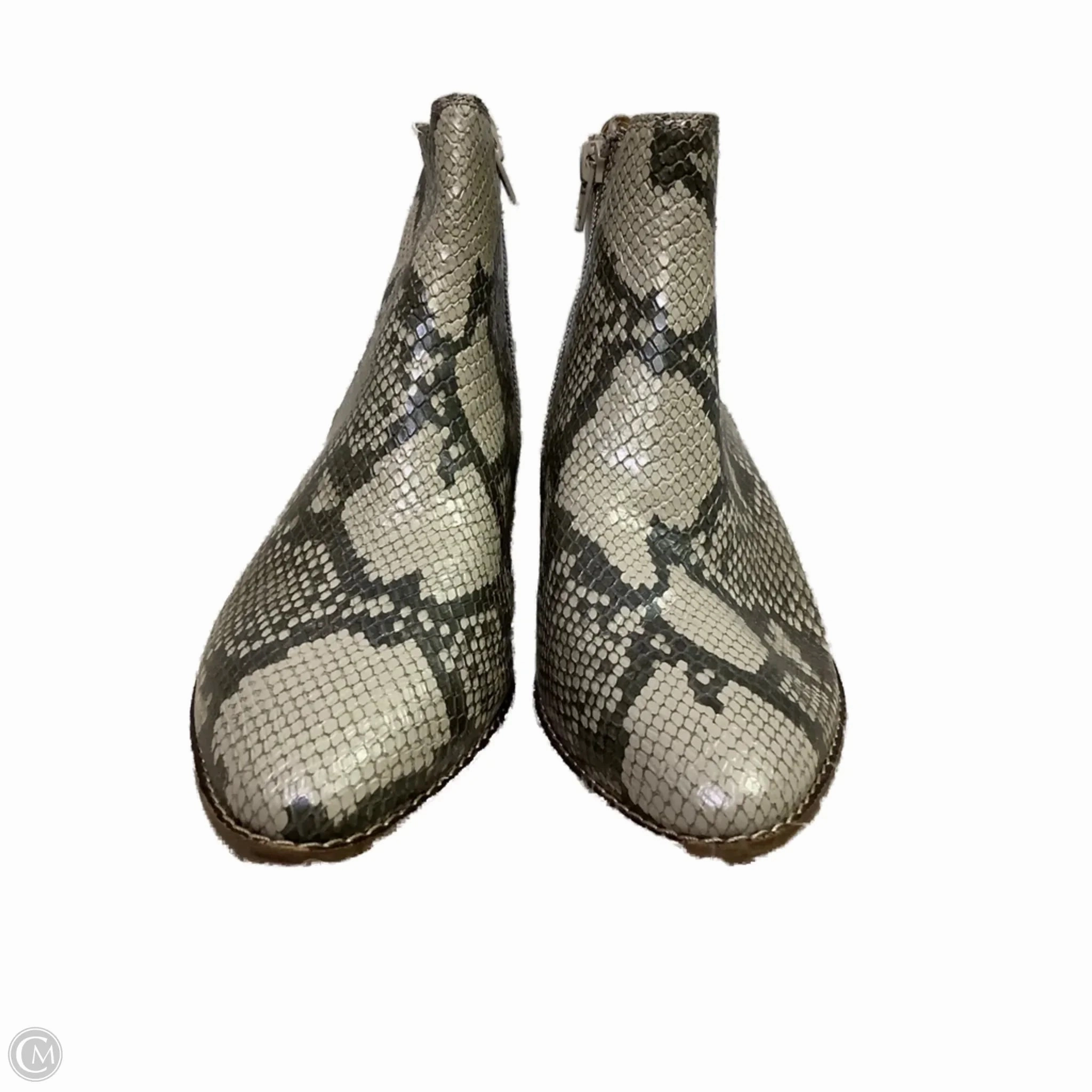 Boots Ankle Heels By Lucky Brand In Snakeskin Print, Size: 6 Protective Comfort