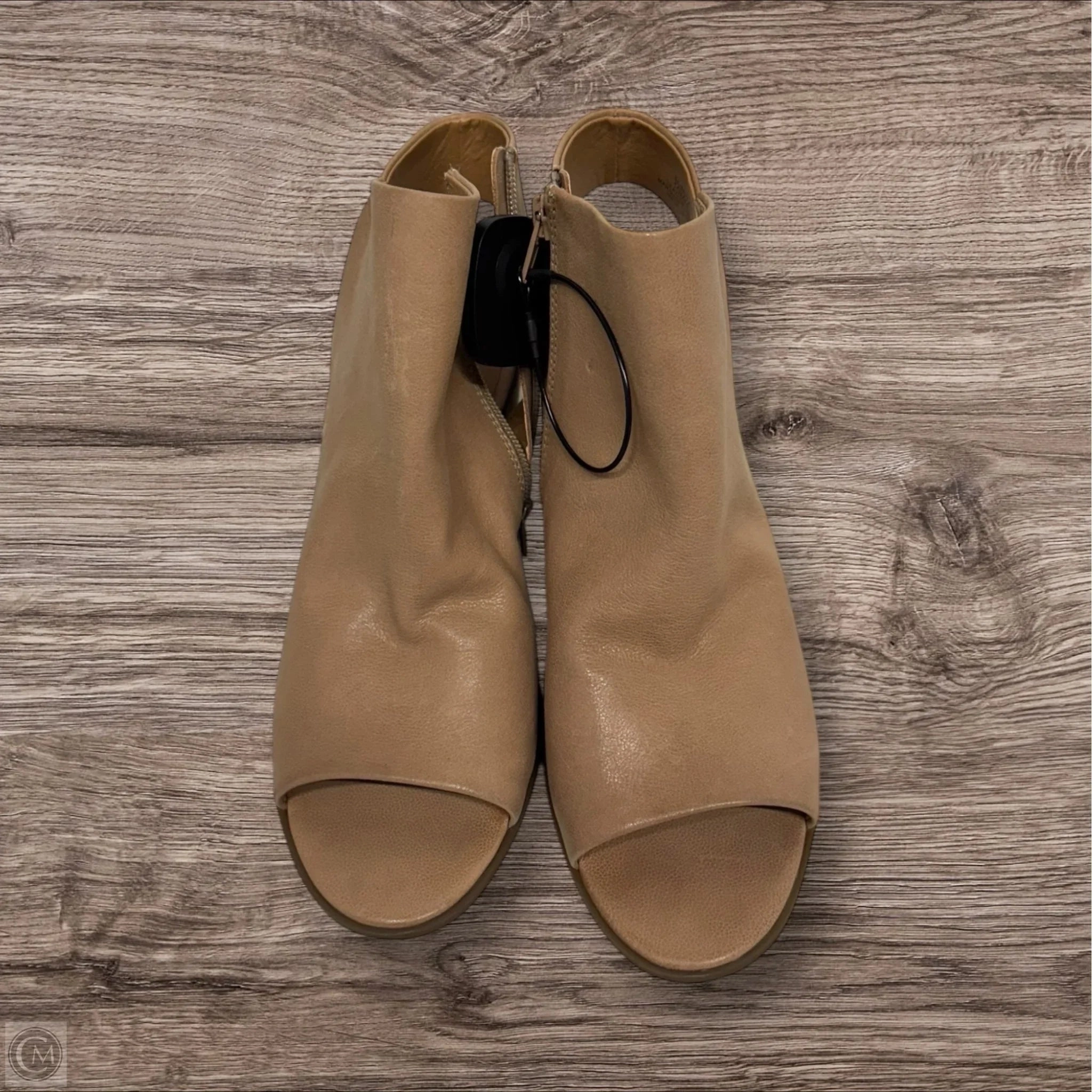 Dance Floor Boots Ankle Heels By Lucky Brand In Tan, Size: 10