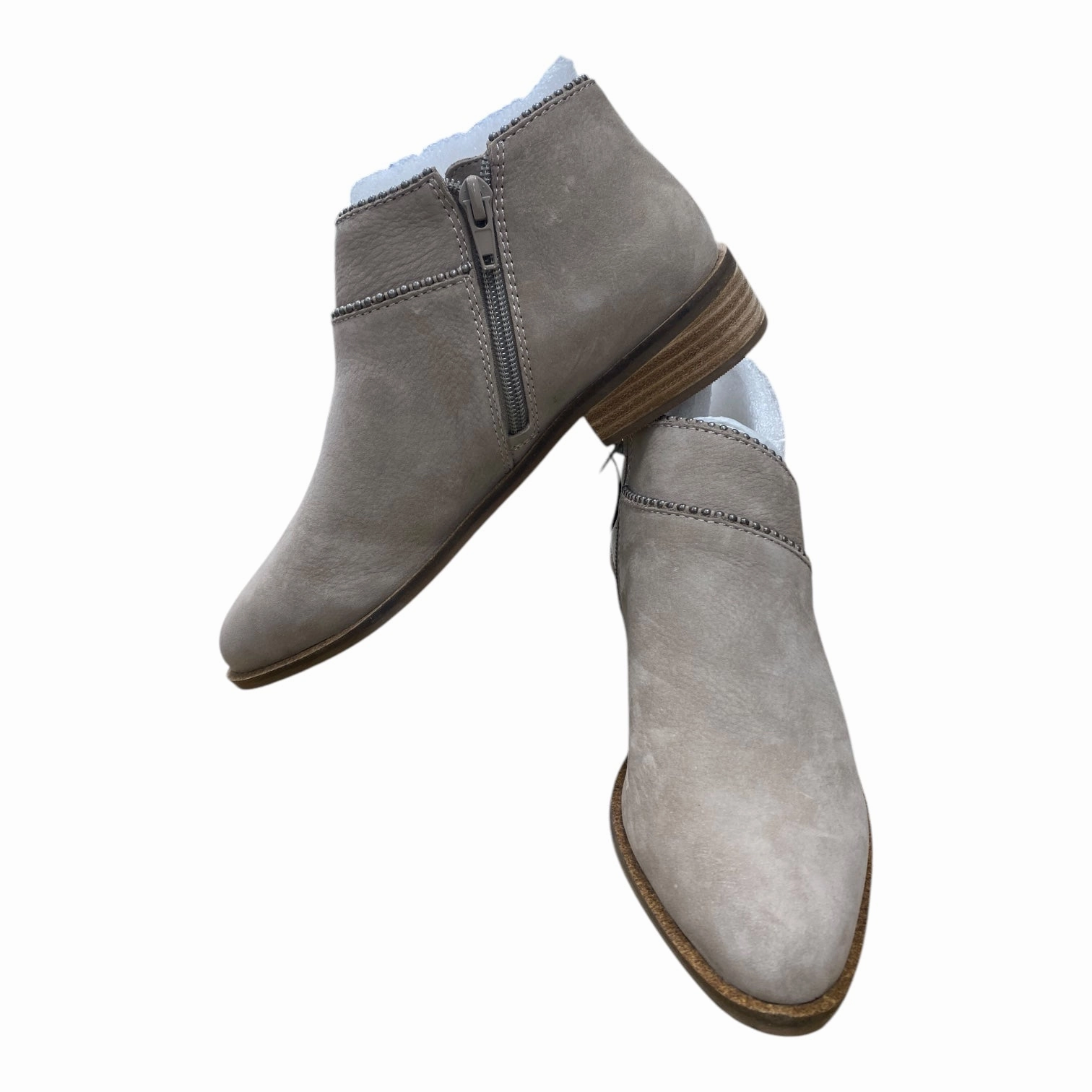 Boots Ankle Heels By Lucky Brand In Taupe, Size: 6 Outdoor Hiking