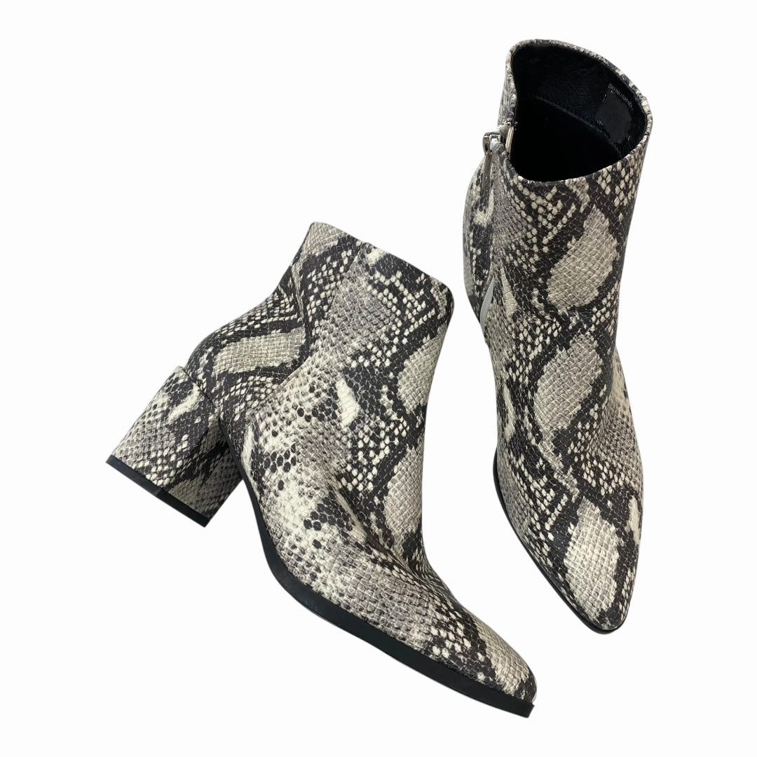 Boots Ankle Heels By Madden Girl In Animal Print, Size:8 Simple Look