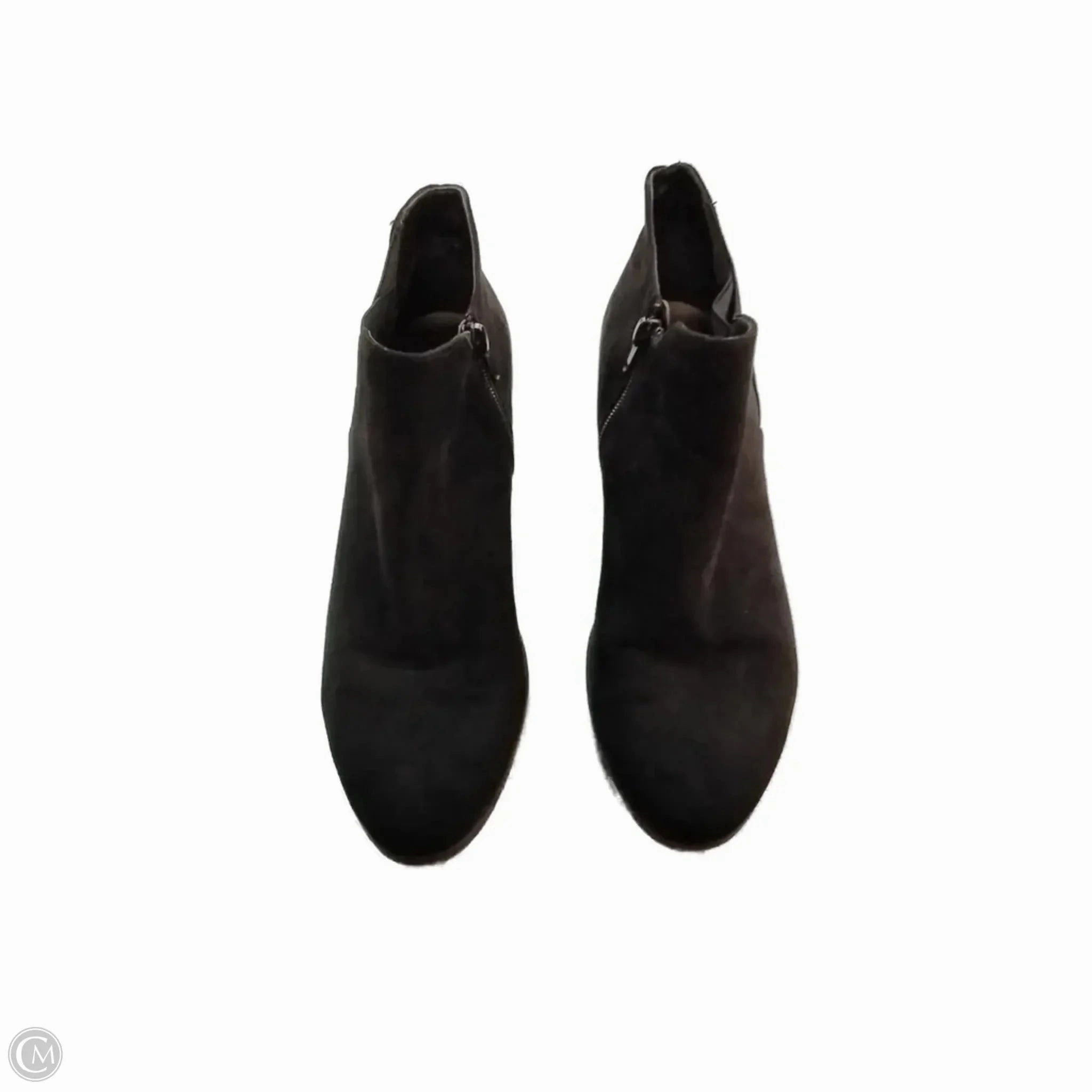 Boots Ankle Heels By Madeline In Black, Size: 9 Mid Cut Clean Lines