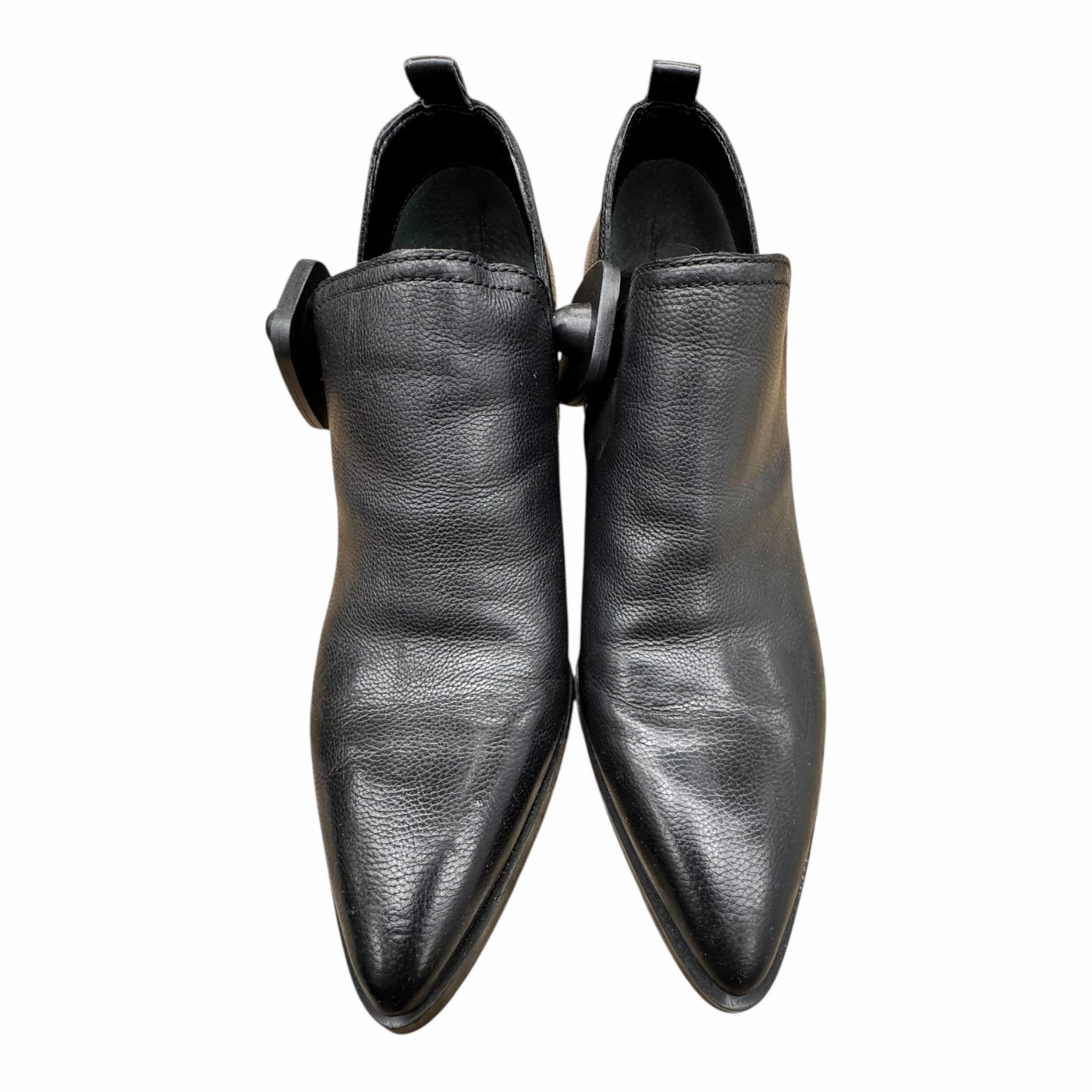 Boots Ankle Heels By Marc Fisher In Black, Size:7.5 Comfort Lining All Day Wear Seamless Feel