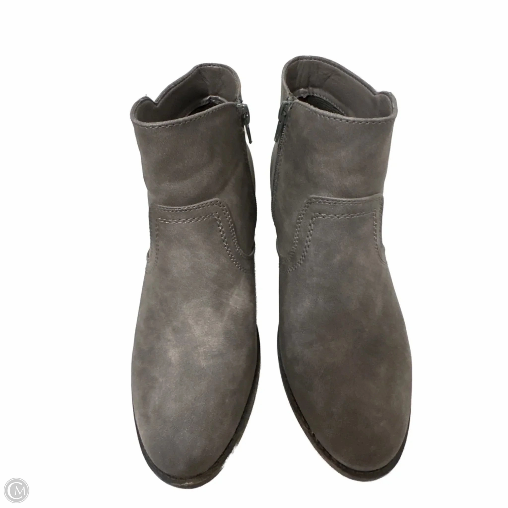 Quick Dry Technology Boots Ankle Heels By Maurices In Grey, Size: 9