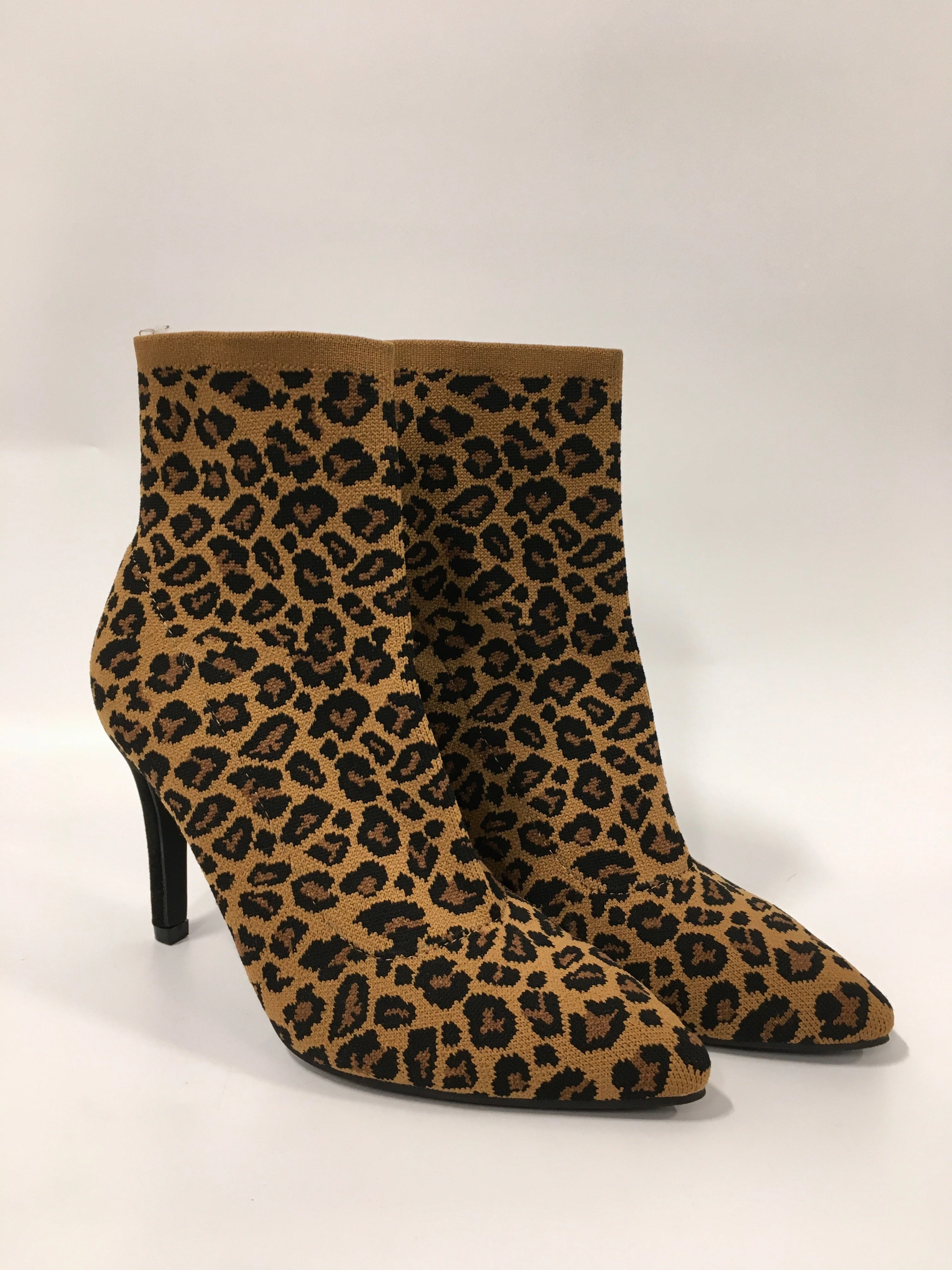 Boots Ankle Heels By Mia In Animal Print, Size: 6.5 Heat   Resistant Soft Cushion Collar