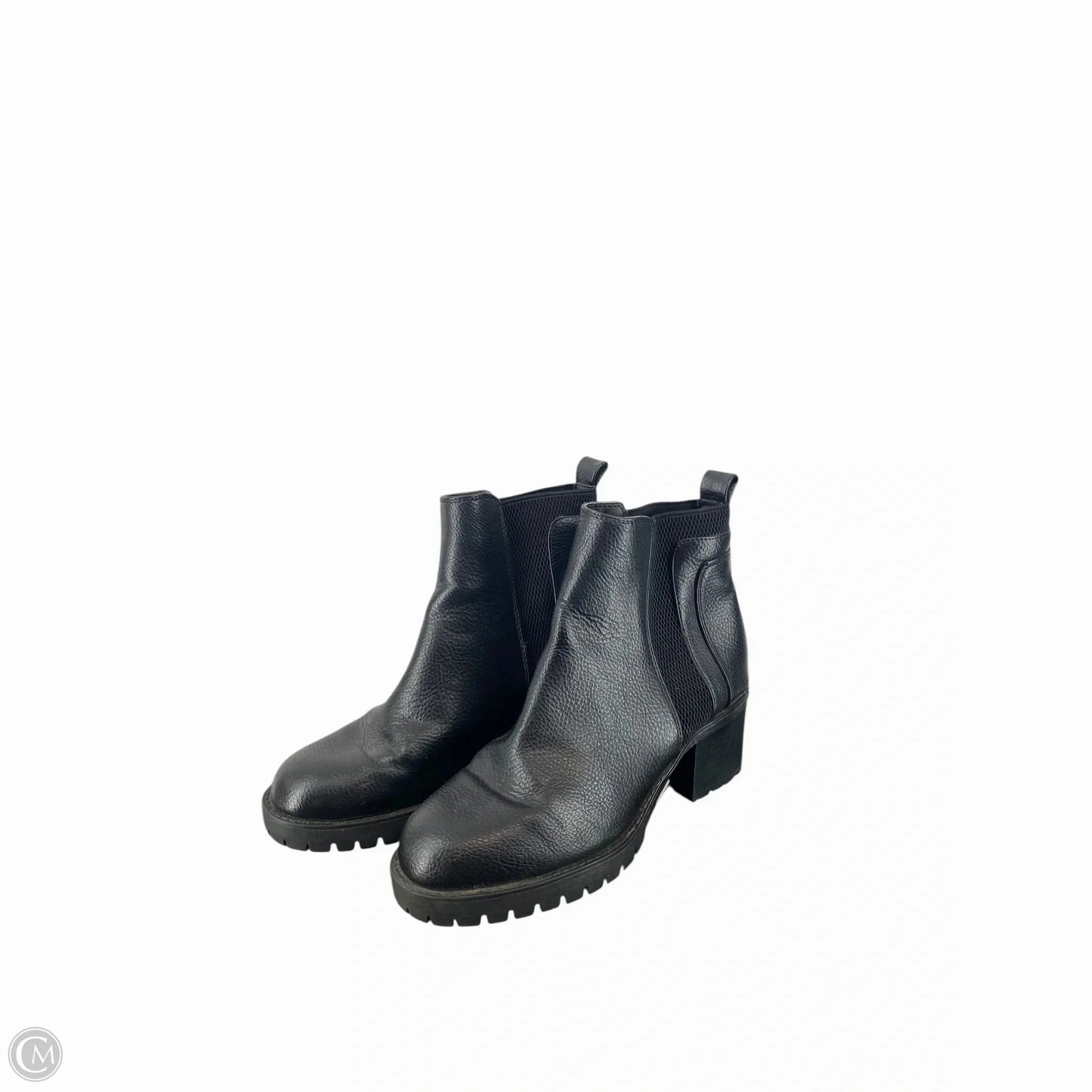 Boots Ankle Heels By Mia In Black, Size: 6.5 Olive Tone