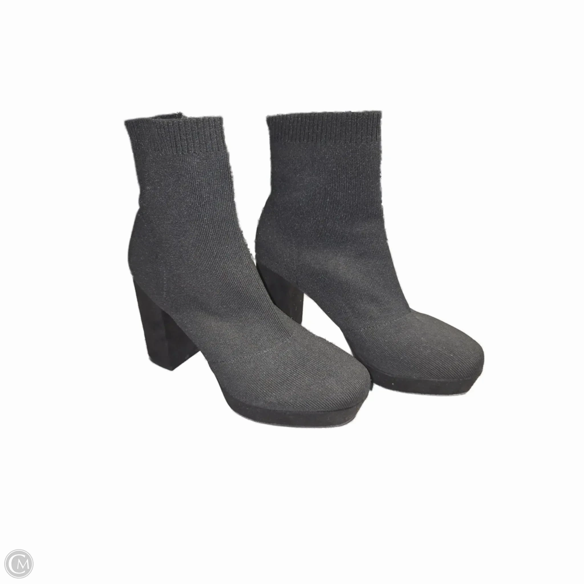 Boots Ankle Heels By Mia In Black, Size: 8.5 Sporty Look