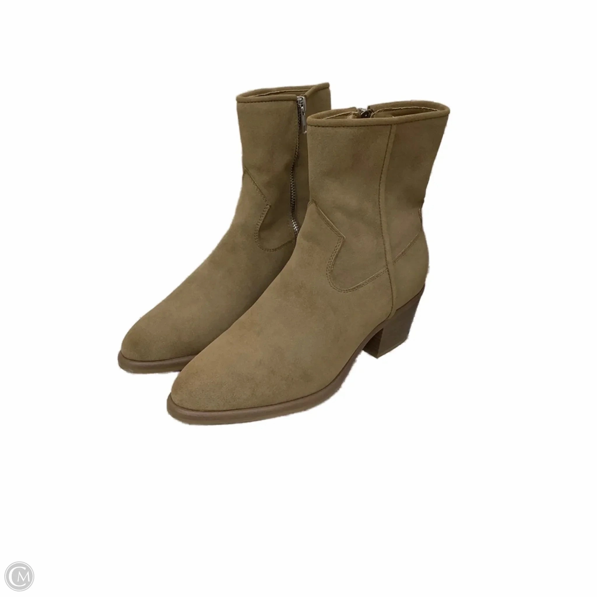 Boots Ankle Heels By Mia In Brown, Size: 7.5 Rugged Look Anti-fungal