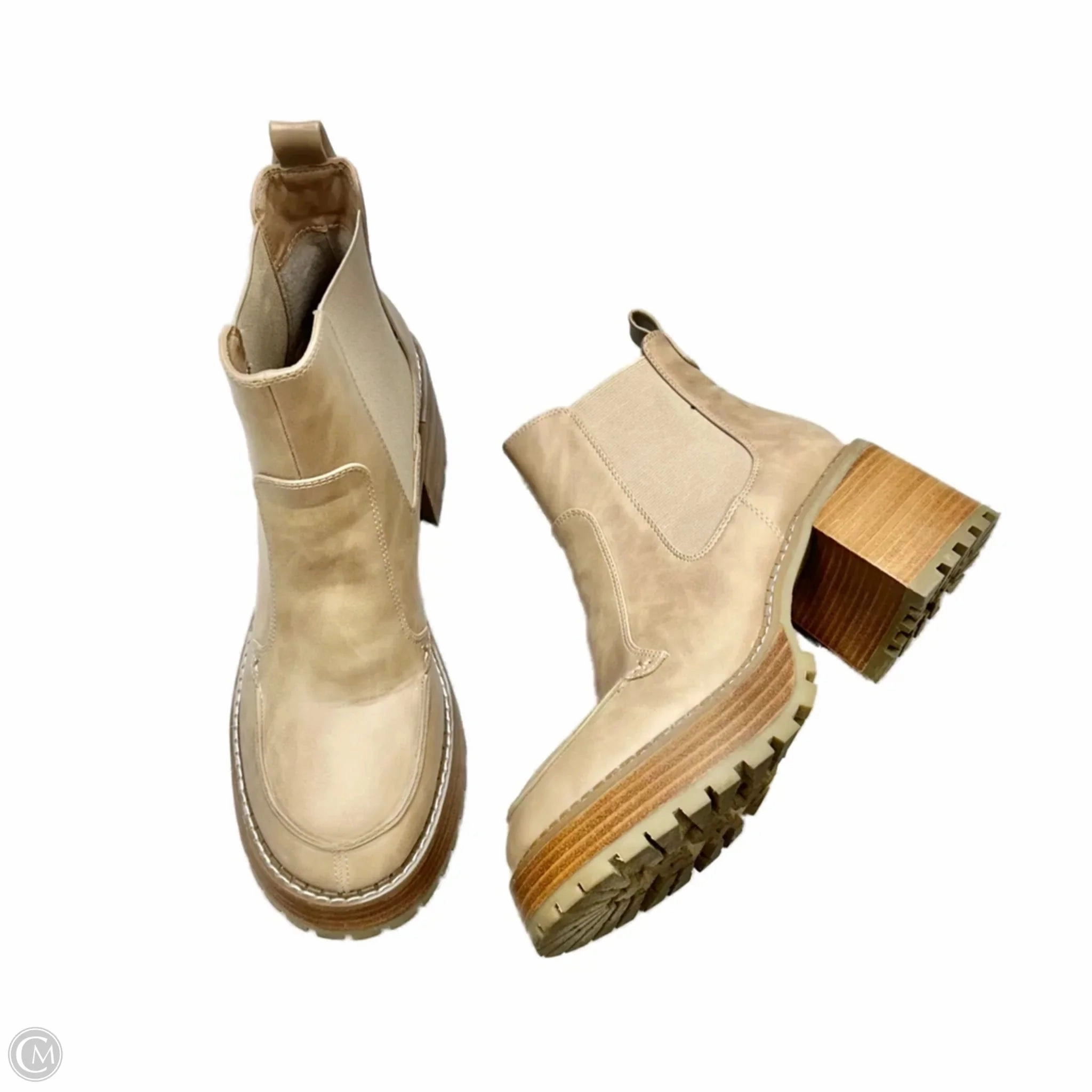 Boots Ankle Heels By Mia In Tan, Size: 10 Snow Day
