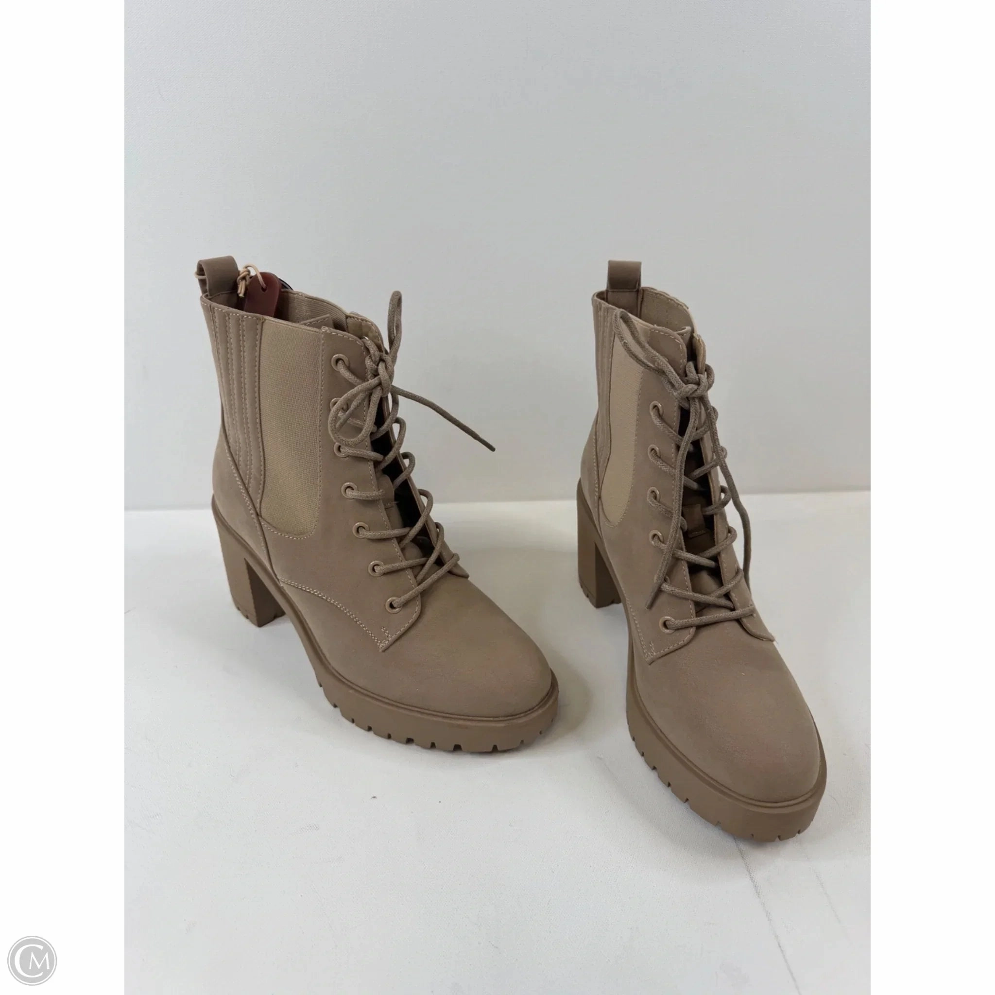 abrasion resistant coating Boots Ankle Heels By Mia In Tan, Size: 10