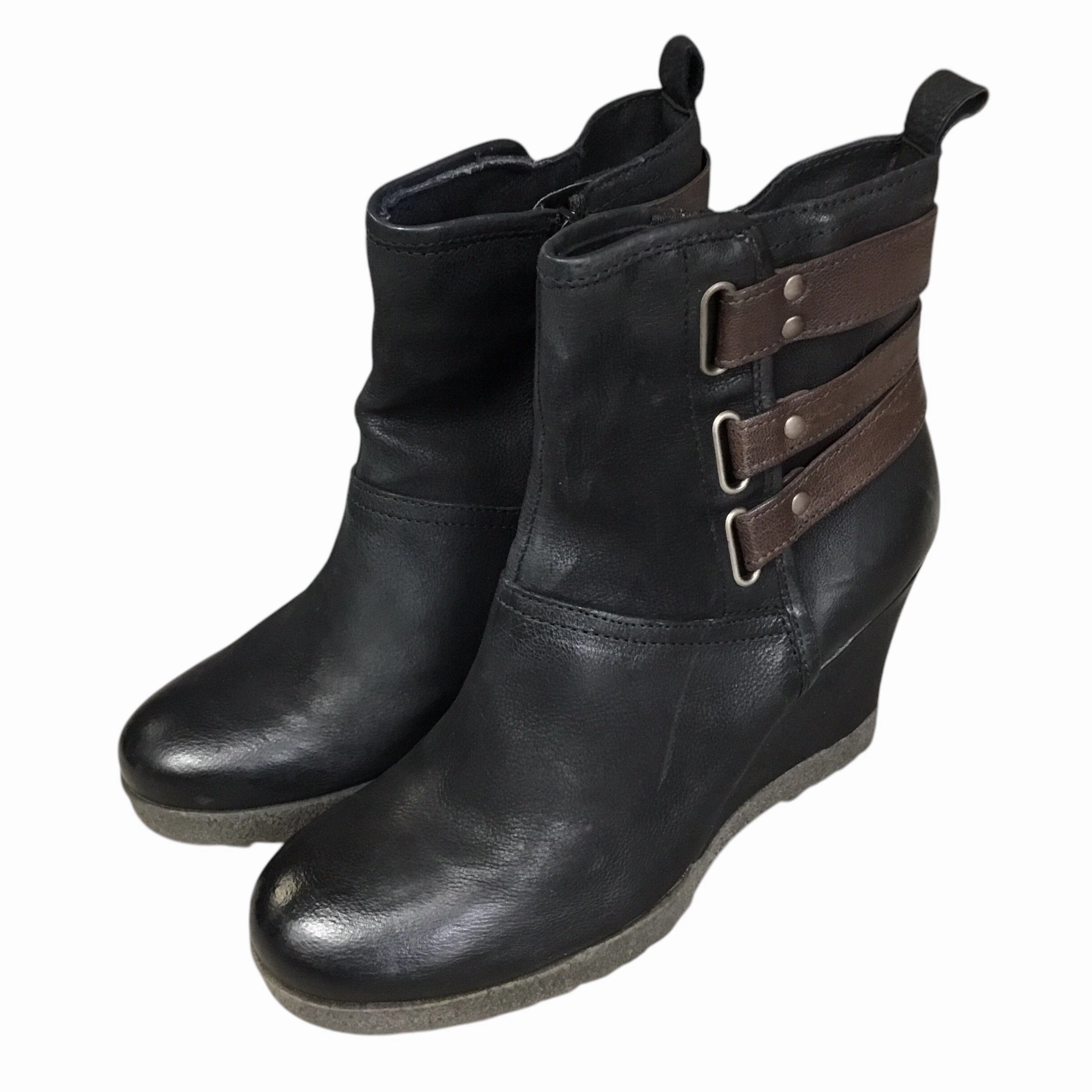Timeless Look Eco Material Functional Minimalist Boots Ankle Heels By Miz Mooz In Black, Size: 7
