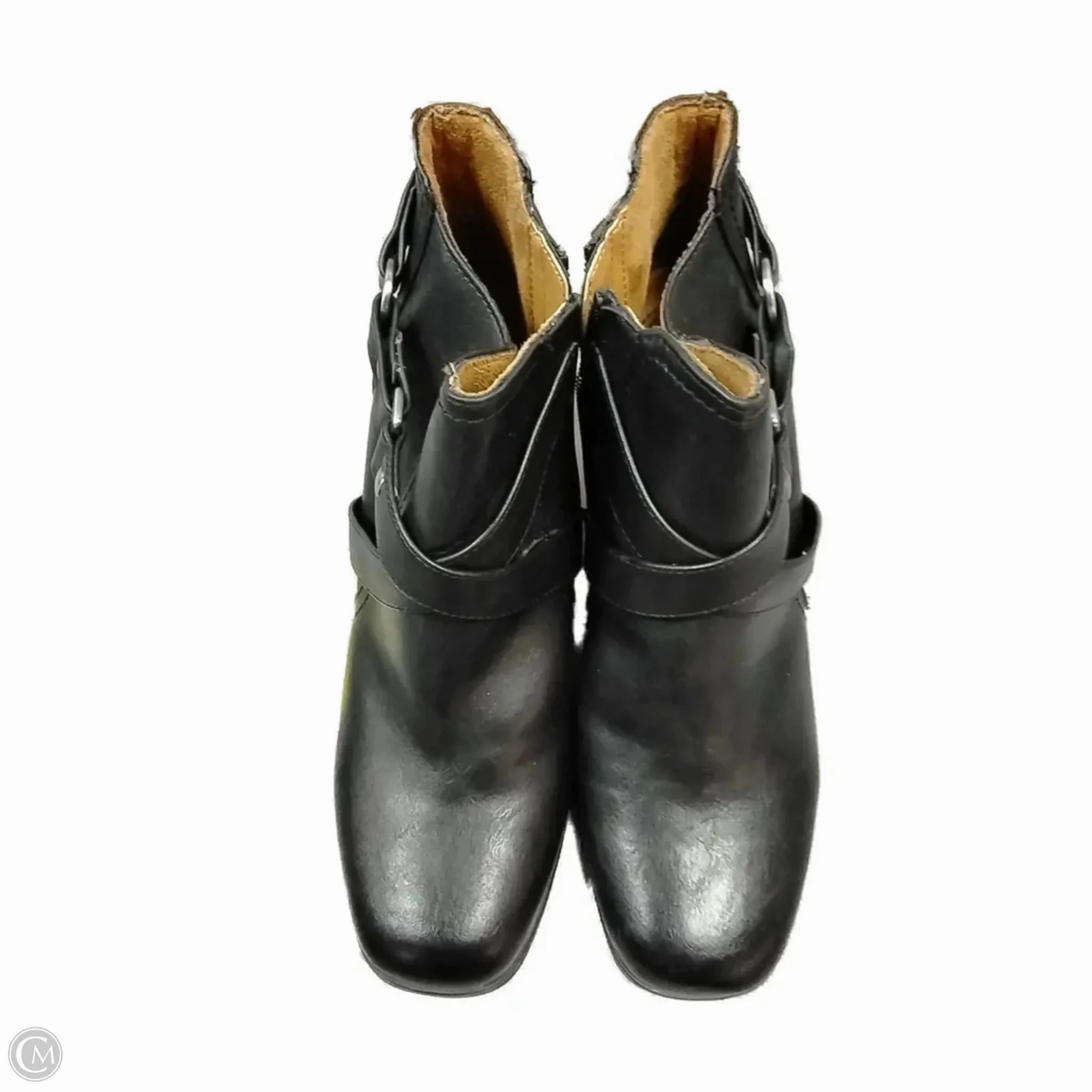 Boots Ankle Heels By Natural Soul In Black, Size: 8 All Weather City Walking