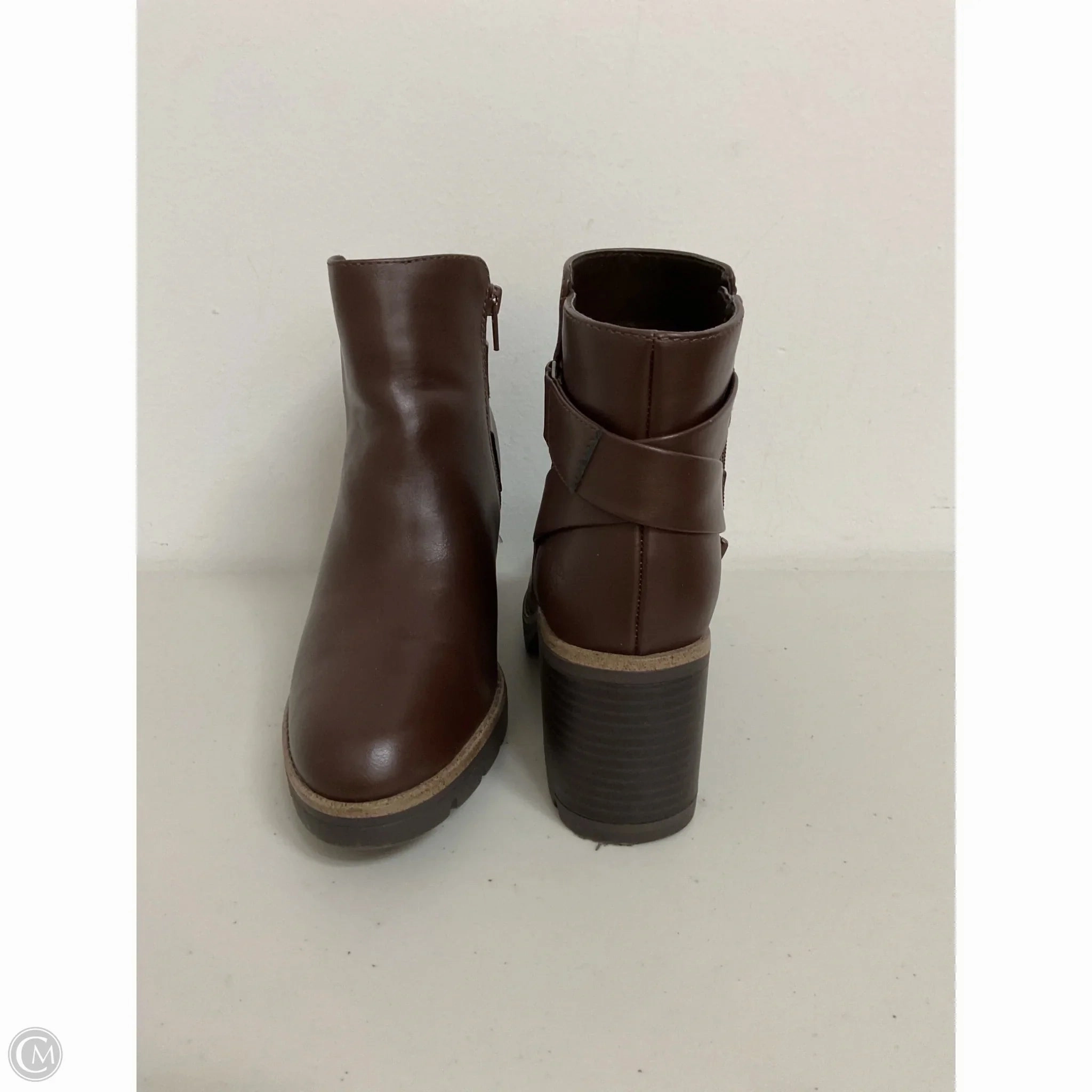 Boots Ankle Heels By Naturalizer In Brown, Size: 8 Timeless Design