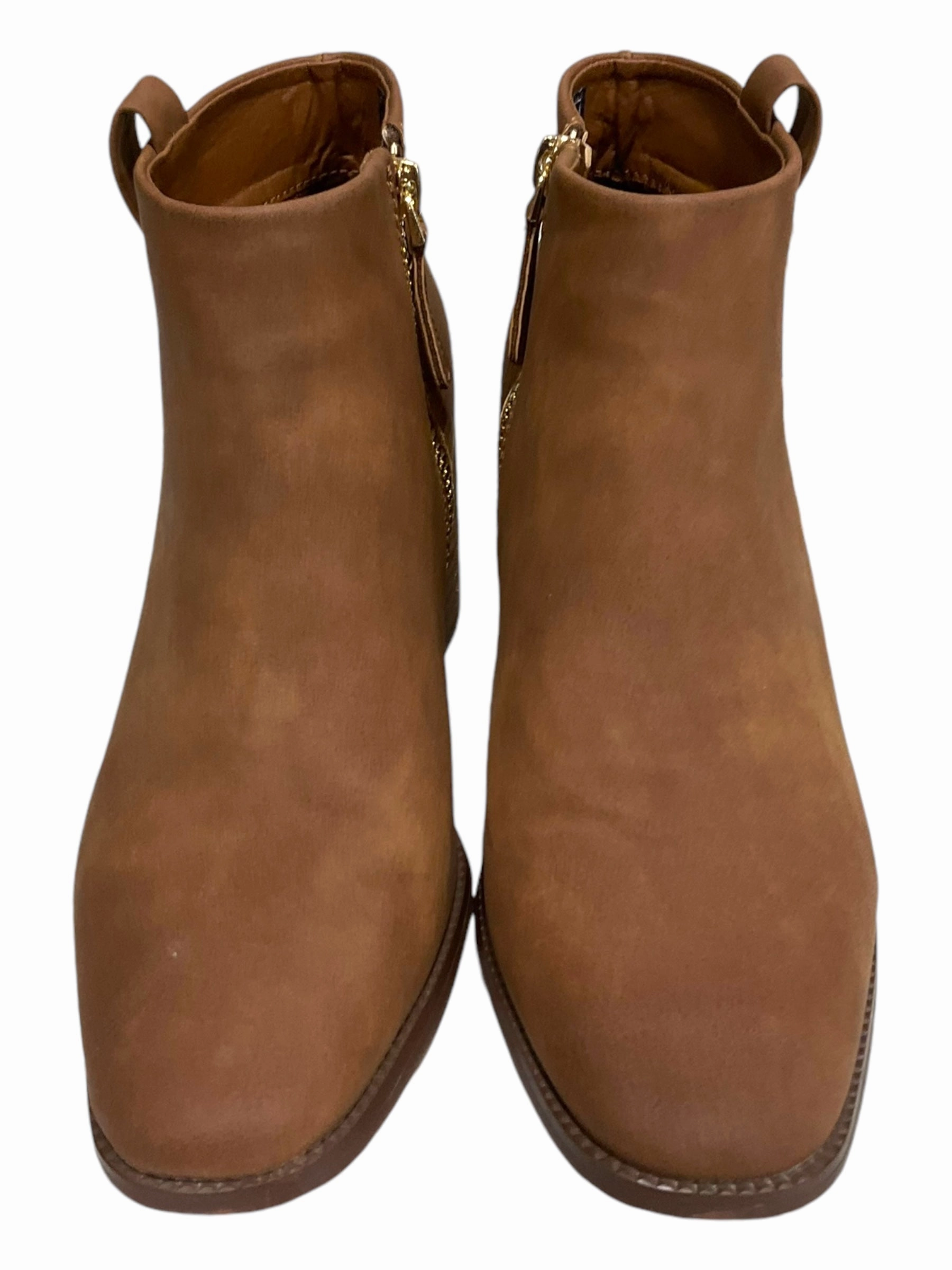 Mud Defense Boots Ankle Heels By Nautica In Brown, Size: 6.5