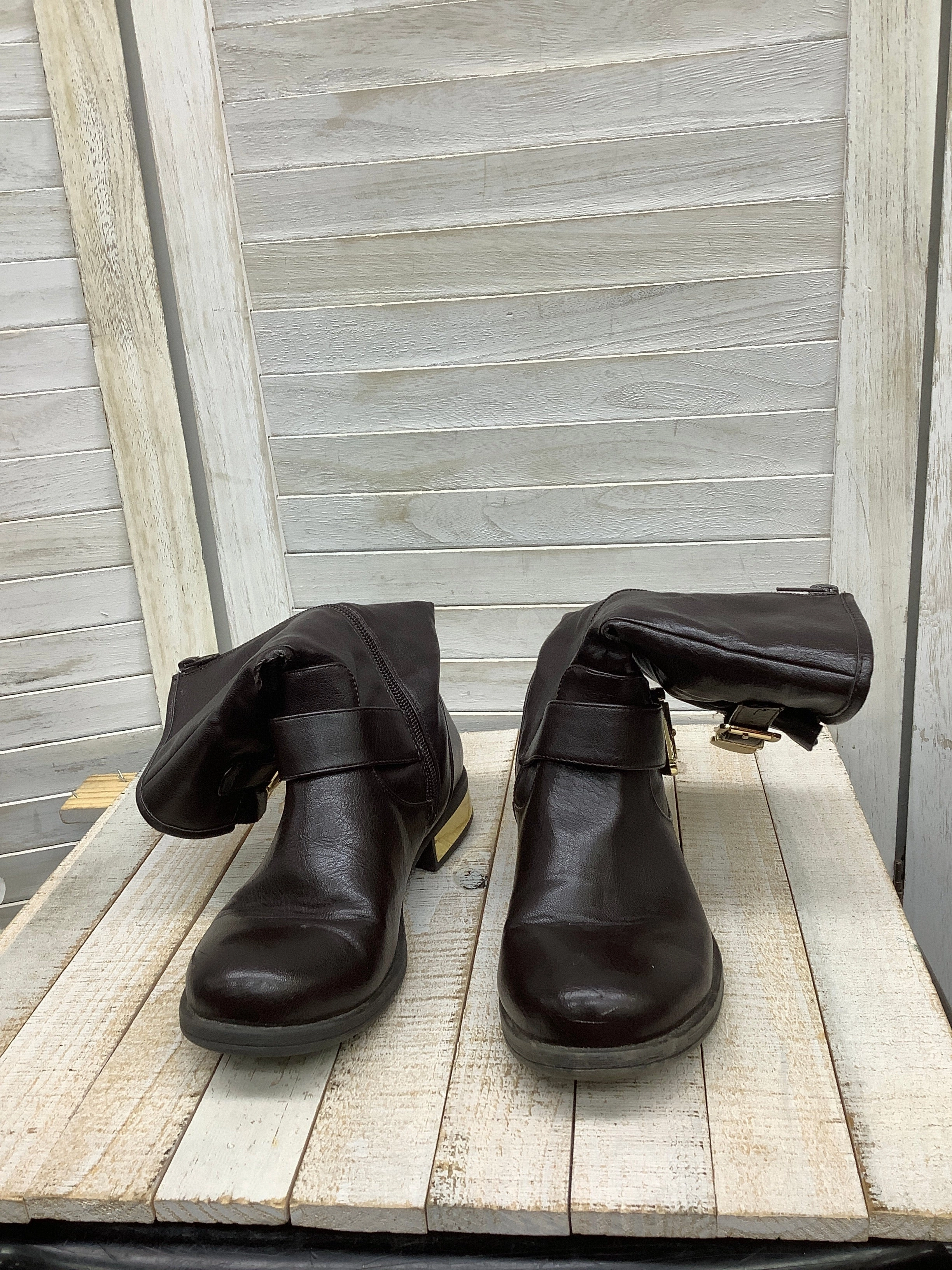 Protective Finish Nature Lover Structured Fit Boots Ankle Heels By Nicole  Size: 7