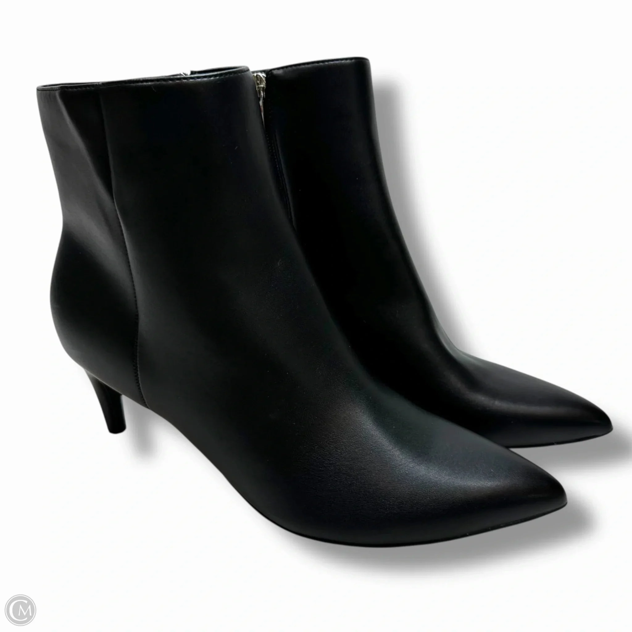 Boots Ankle Heels By Nine West In Black, Size: 9.5 Grippy Outsole River Crossing Versatile Performance
