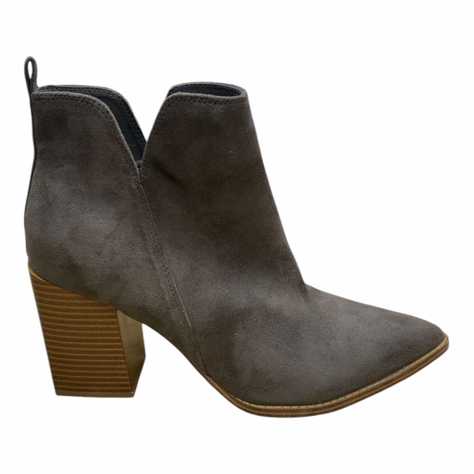 Stable Support Rough Terrain Comfort Ankle Boots Ankle Heels By Nine West In Grey, Size: 9.5