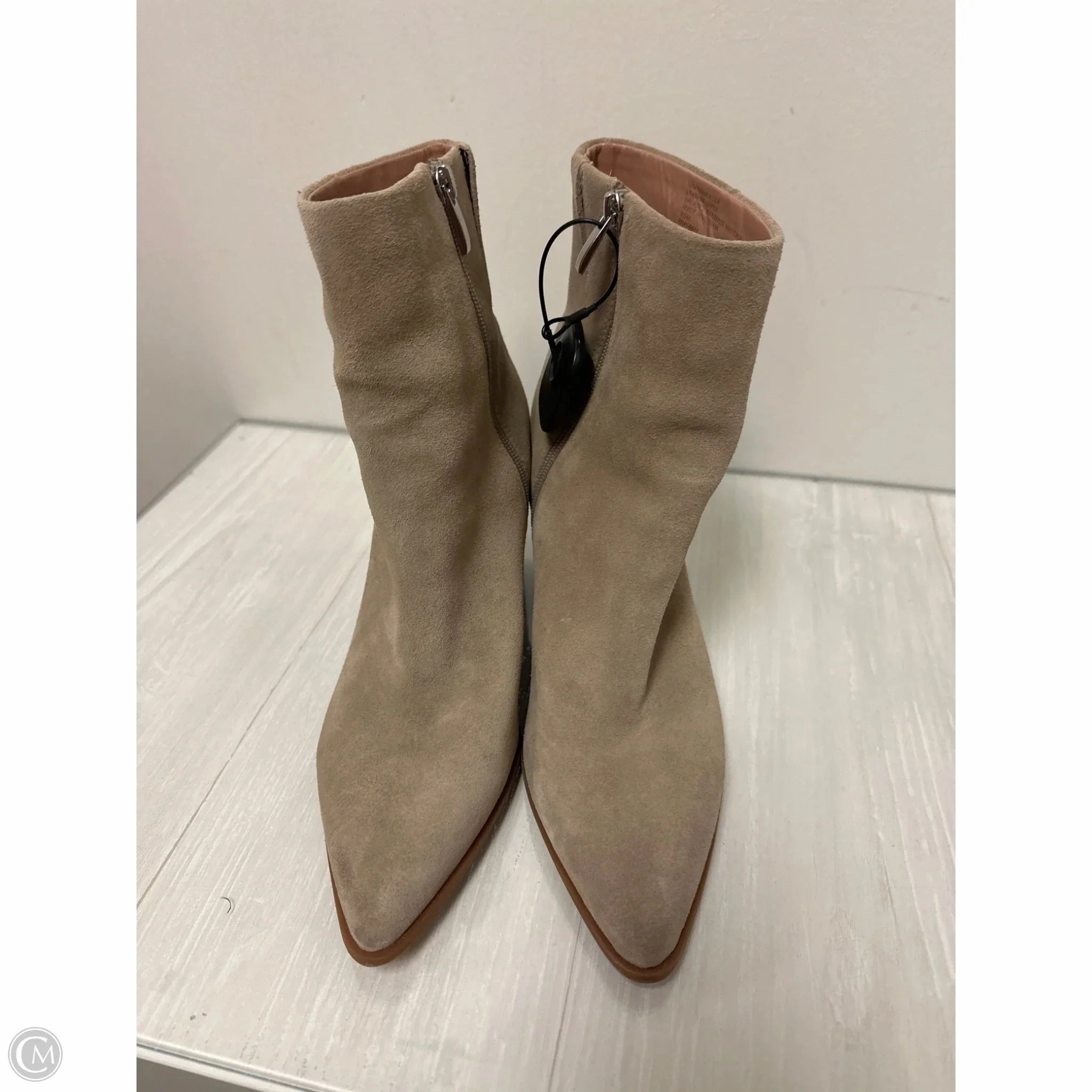 Boots Ankle Heels By Nordstrom In Taupe, Size: 9.5 Quiet Chic Hiking Fit