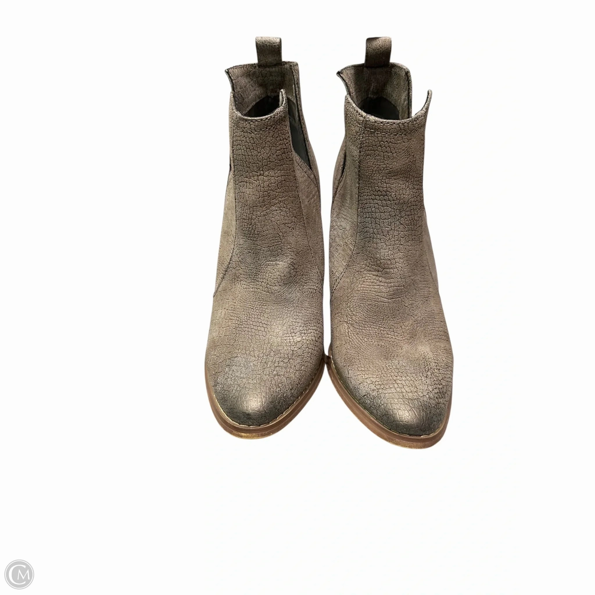 Boots Ankle Heels By Not Rated In Brown, Size: 8.5 Rugged Built Rainy Day Commuter