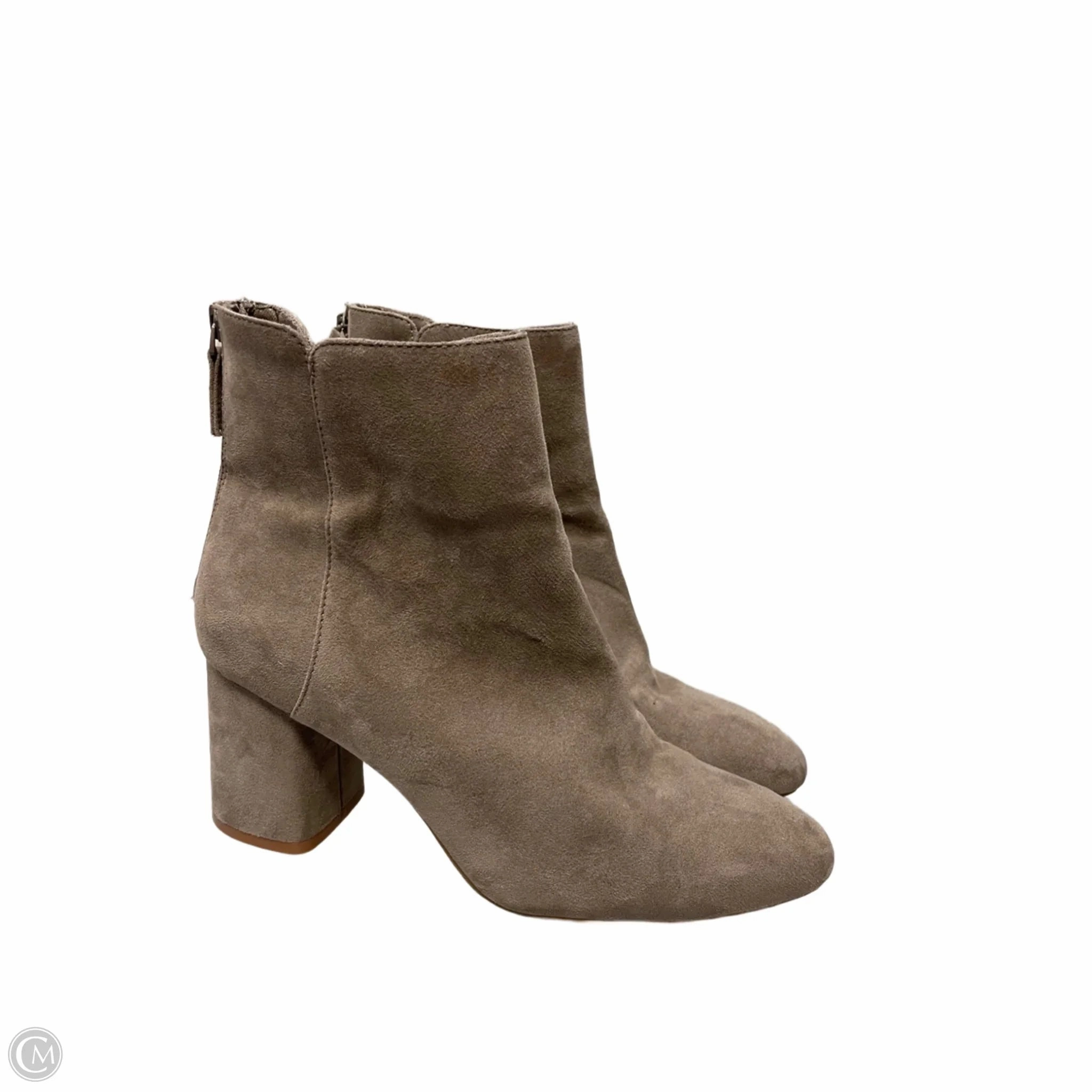 Boots Ankle Heels By Old Navy In Brown, Size: 7.5 Good Arch Support Everyday Wear