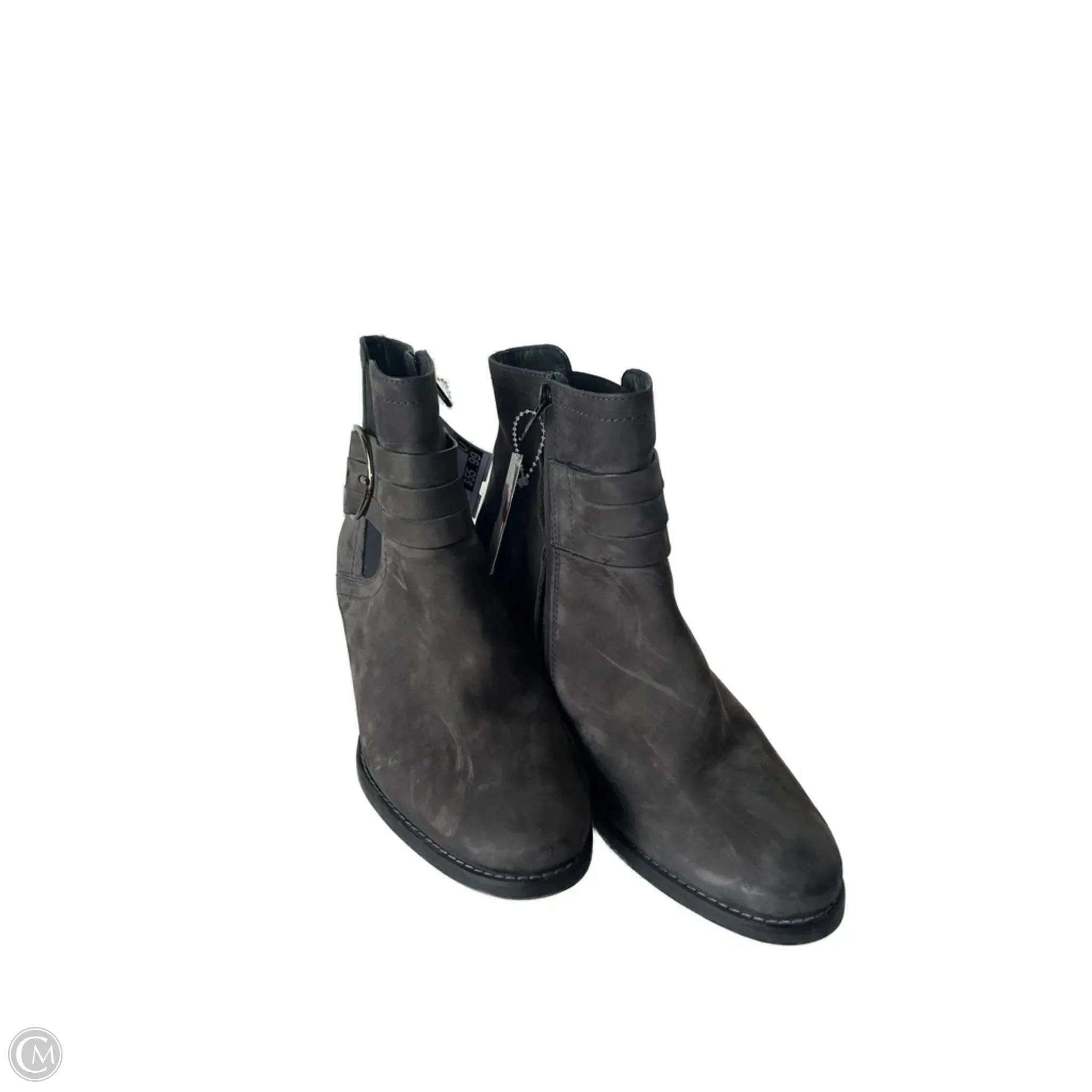 Boots Ankle Heels By Paul Green In Grey, Size: 7 Shock Absorbing Comfort Seeker