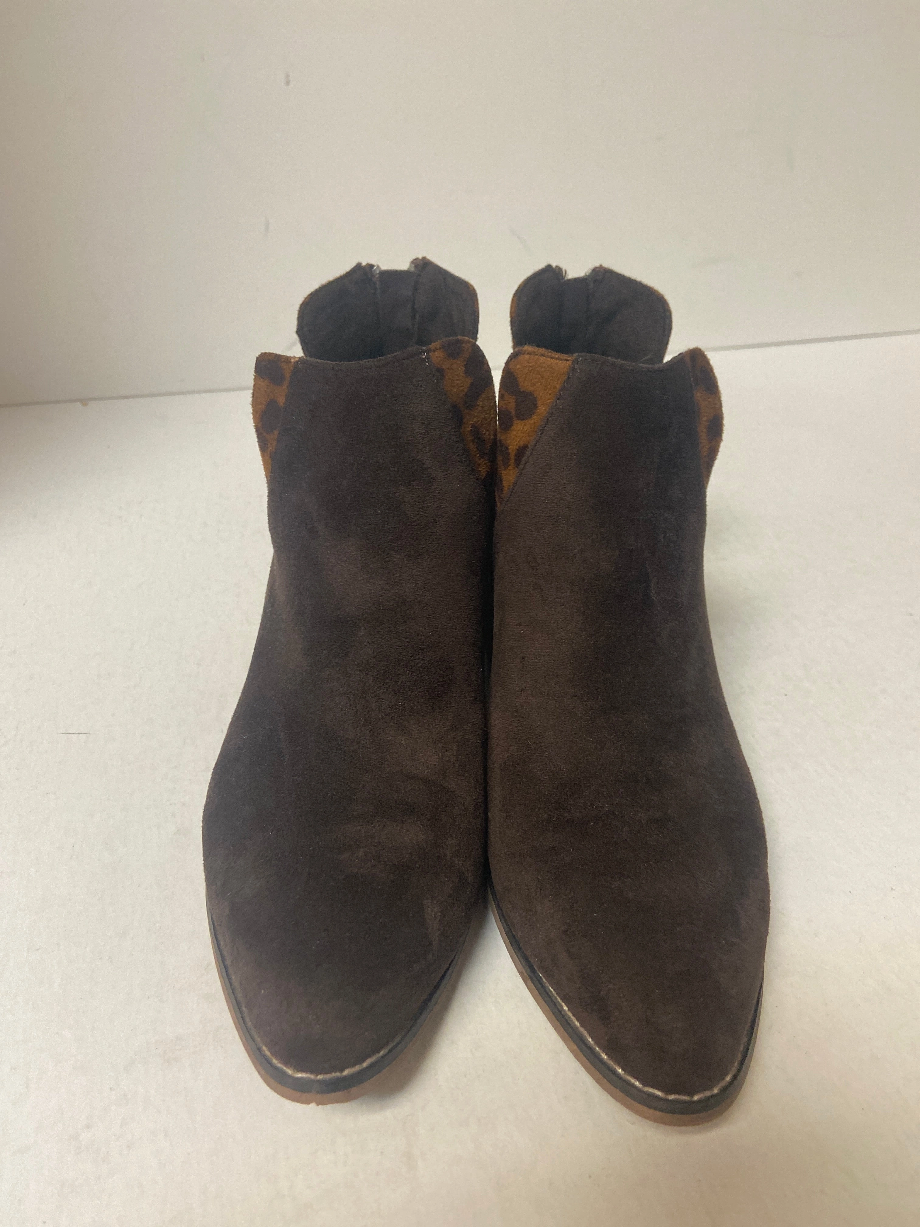 Boots Ankle Heels By Pierre Dumas In Brown, Size: 7.5 Strong Sole