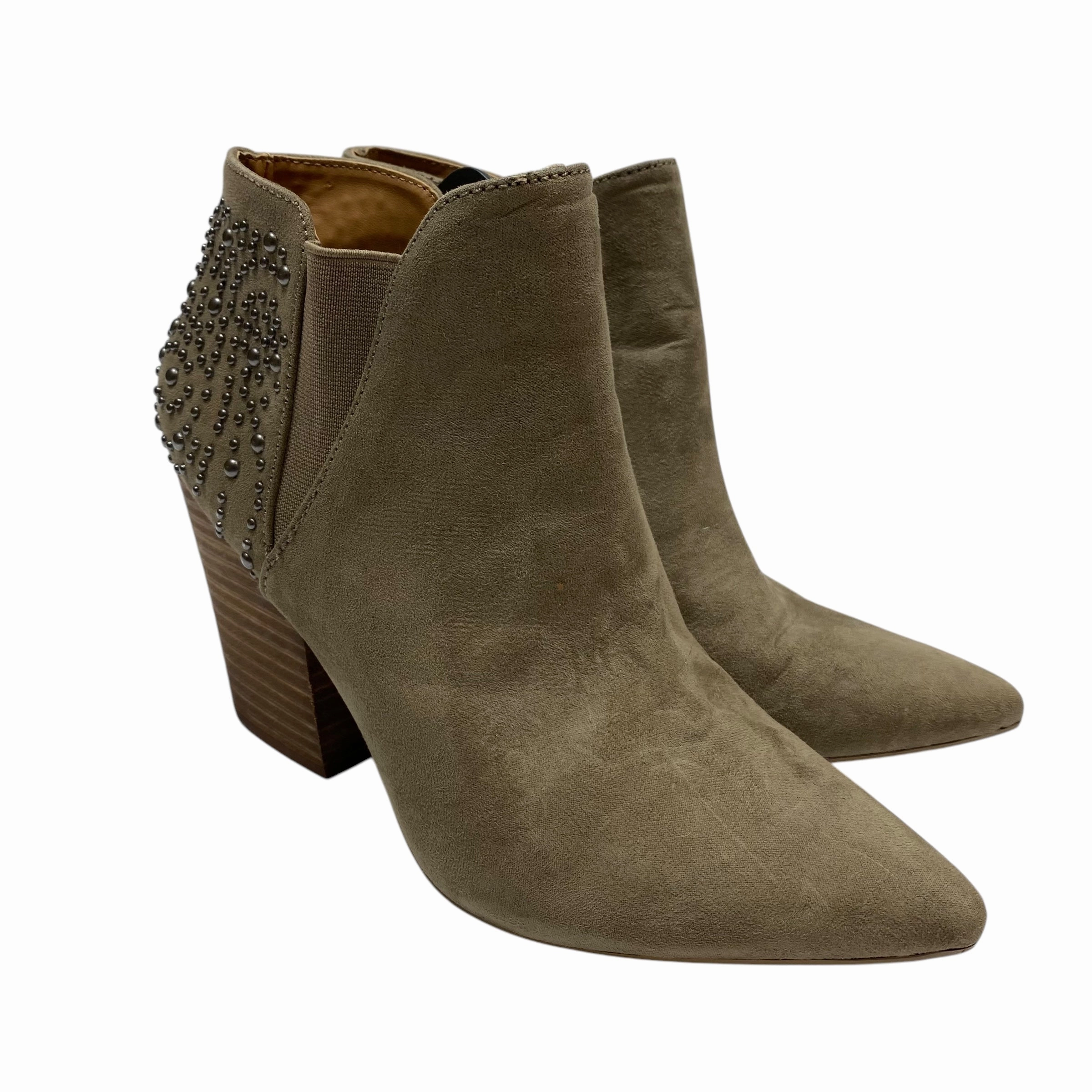 Ventilation Perforations Boots Ankle Heels By Report In Tan, Size: 7.5