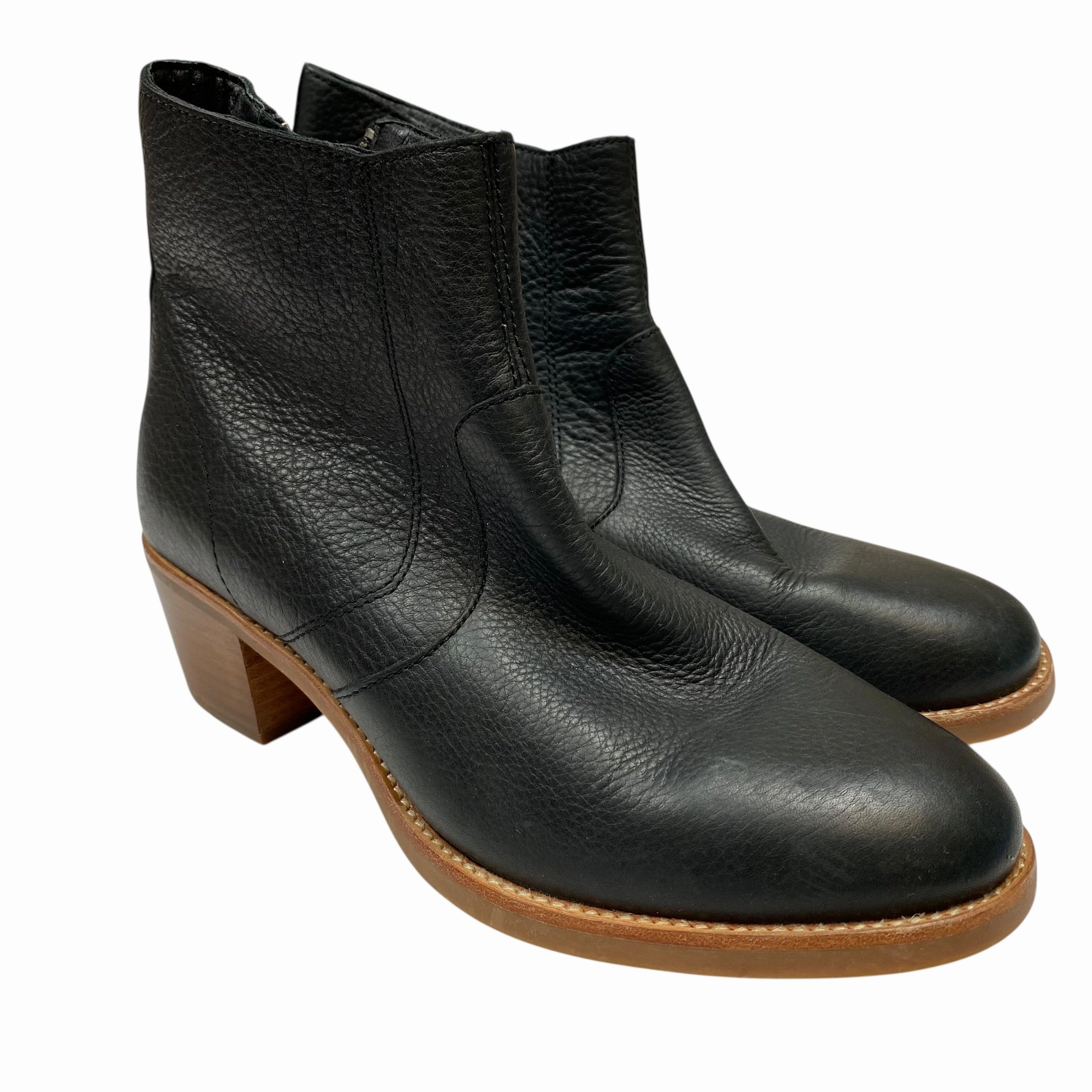 Travel Light Boots Ankle Heels By Roots In Black, Size:9