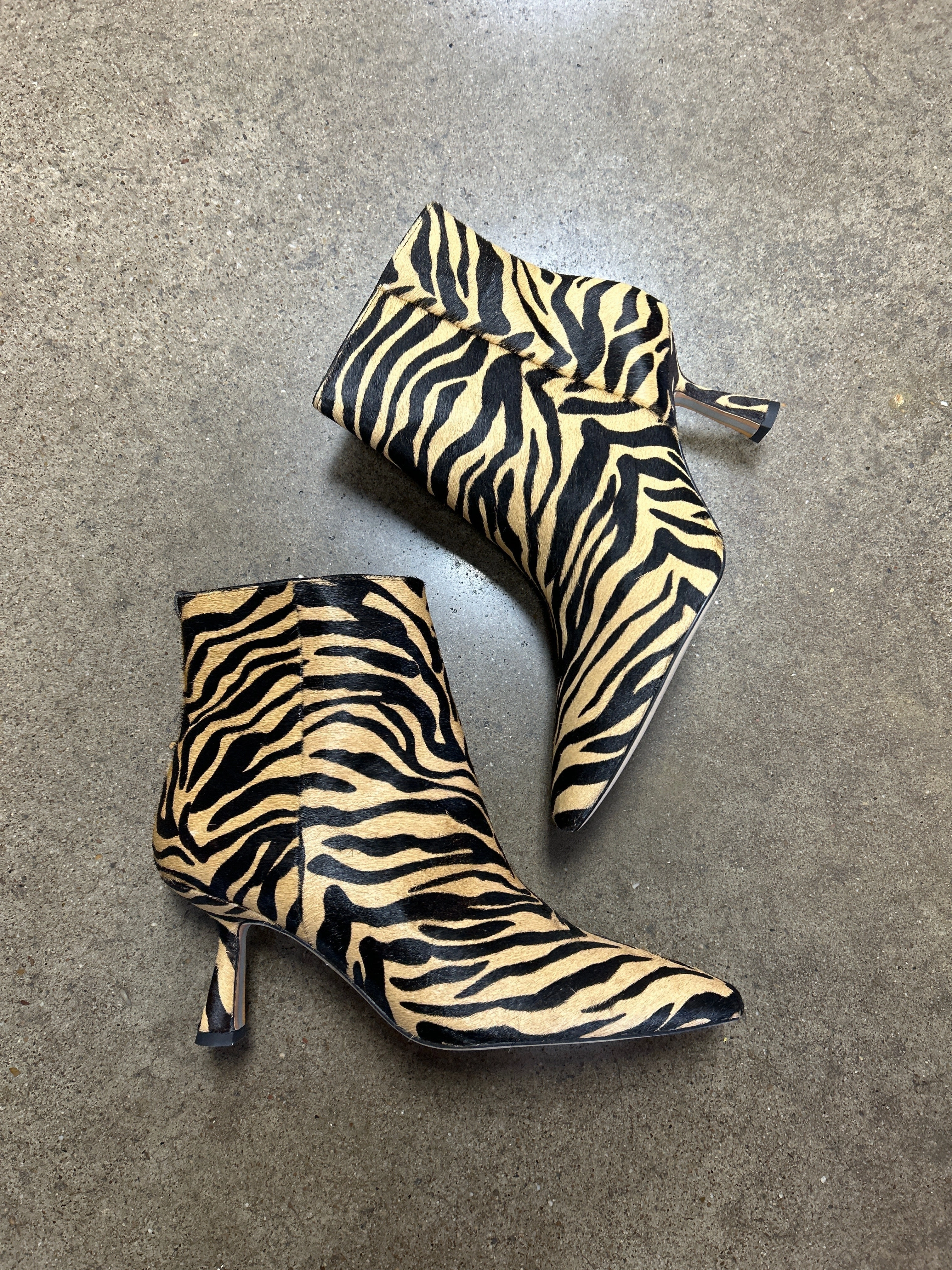 Boots Ankle Heels By Sam Edelman In Animal Print, Size:8 Non-Slip Grip