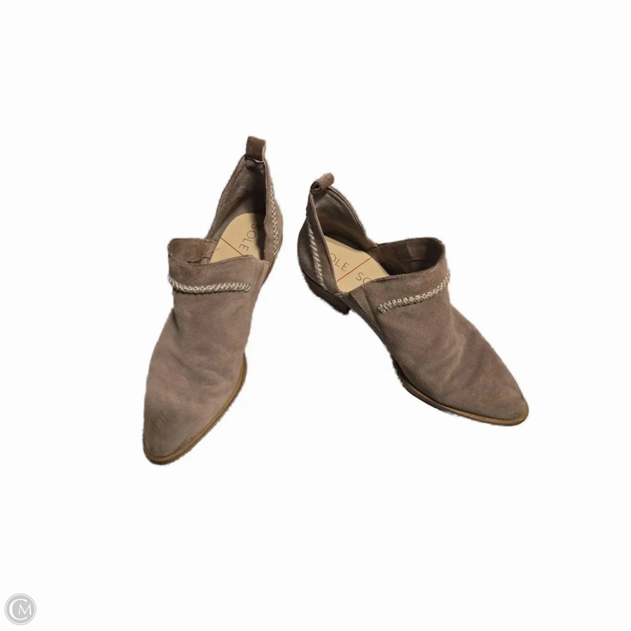 Shock Absorbing Daily Walks Boots Ankle Heels By Sole Society In Tan, Size: 9