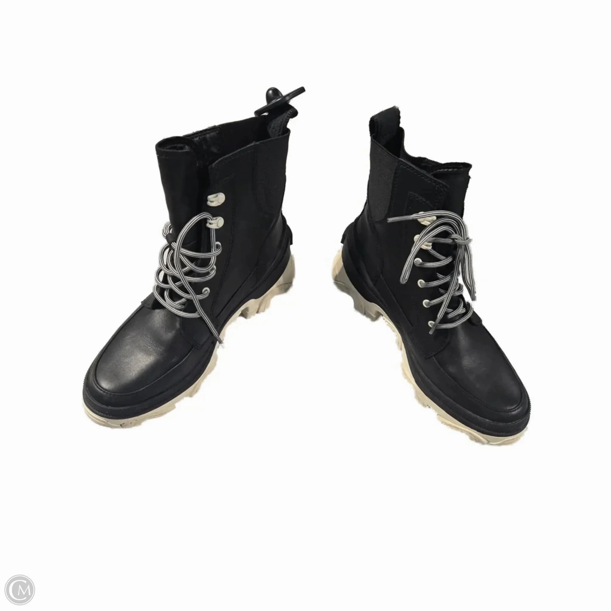 Durable Layer Boots Ankle Heels By Sorel In Black, Size: 8