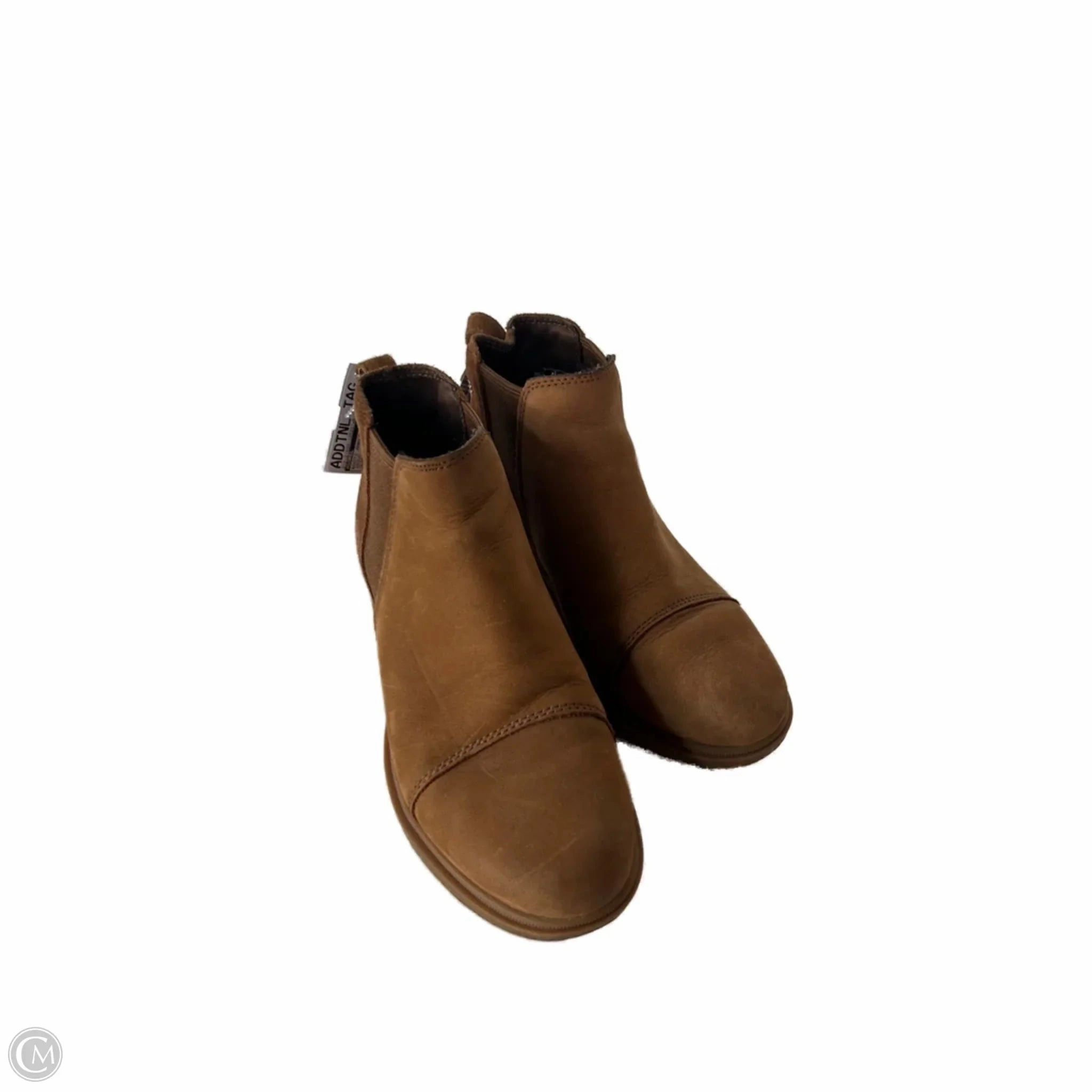 Boots Ankle Heels By Sorel In Brown, Size: 6 Cold Trek Shock Absorbing