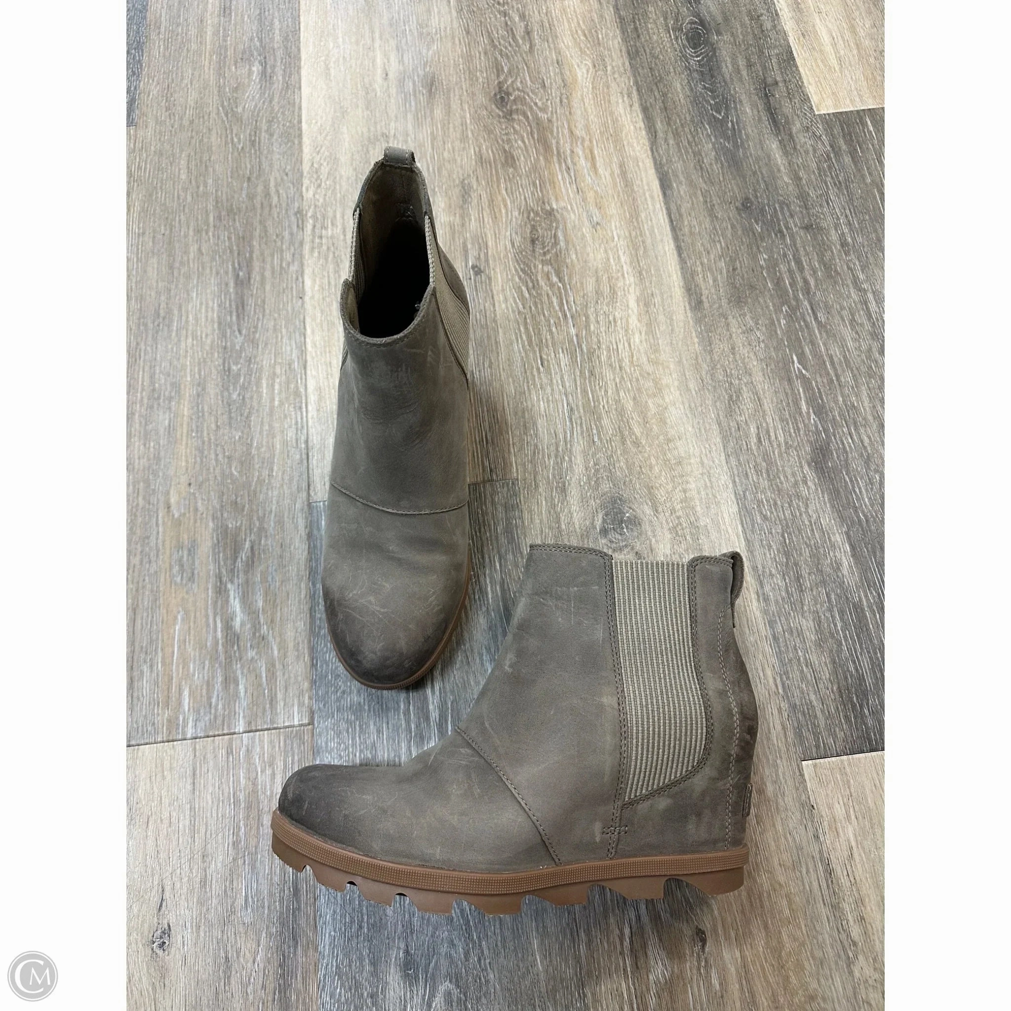 Neutral Foot Alignment Rugged Built Daily Walks Boots Ankle Heels By Sorel In Grey, Size: 10.5