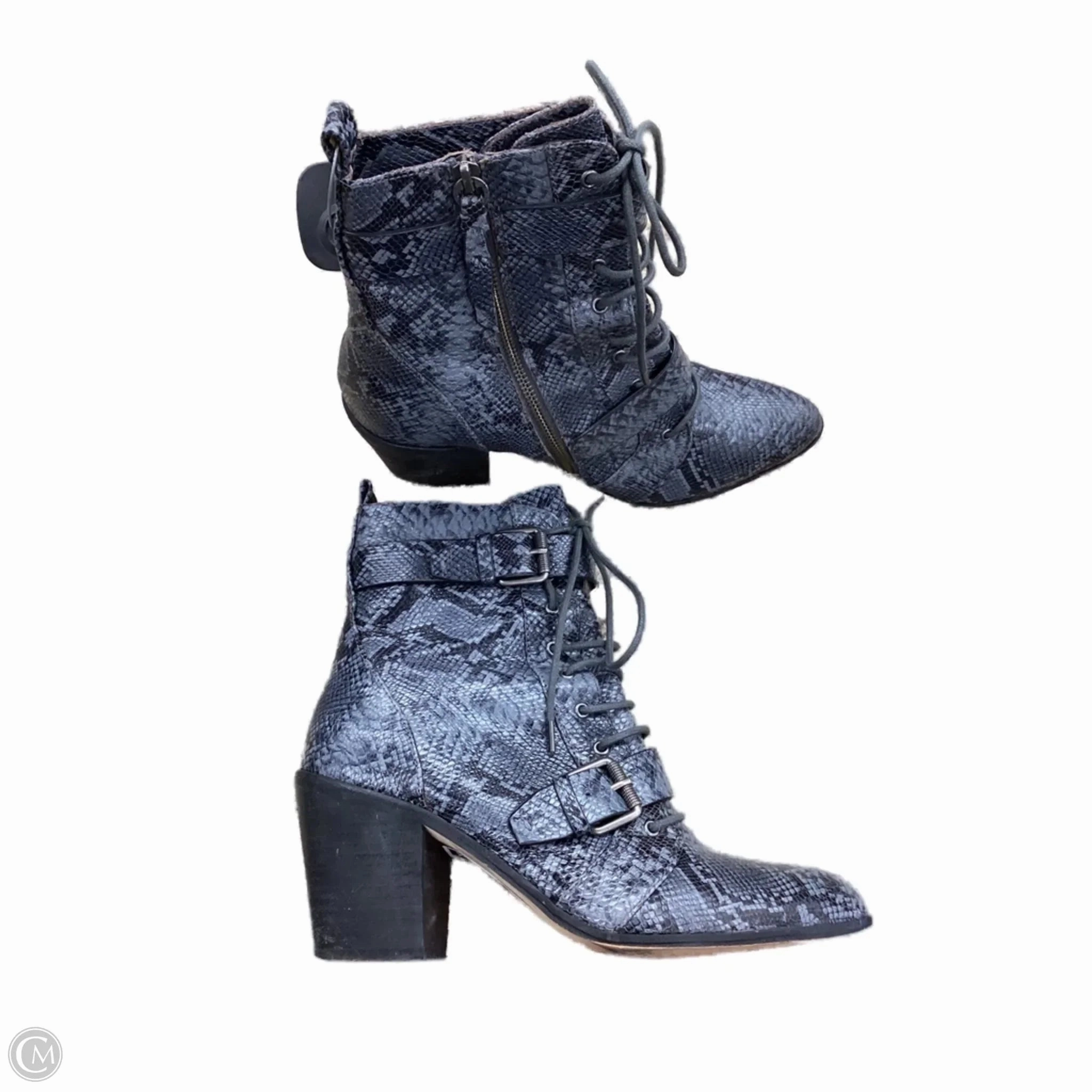 Boots Ankle Heels By Splendid In Animal Print, Size: 10 portable Easy On Design