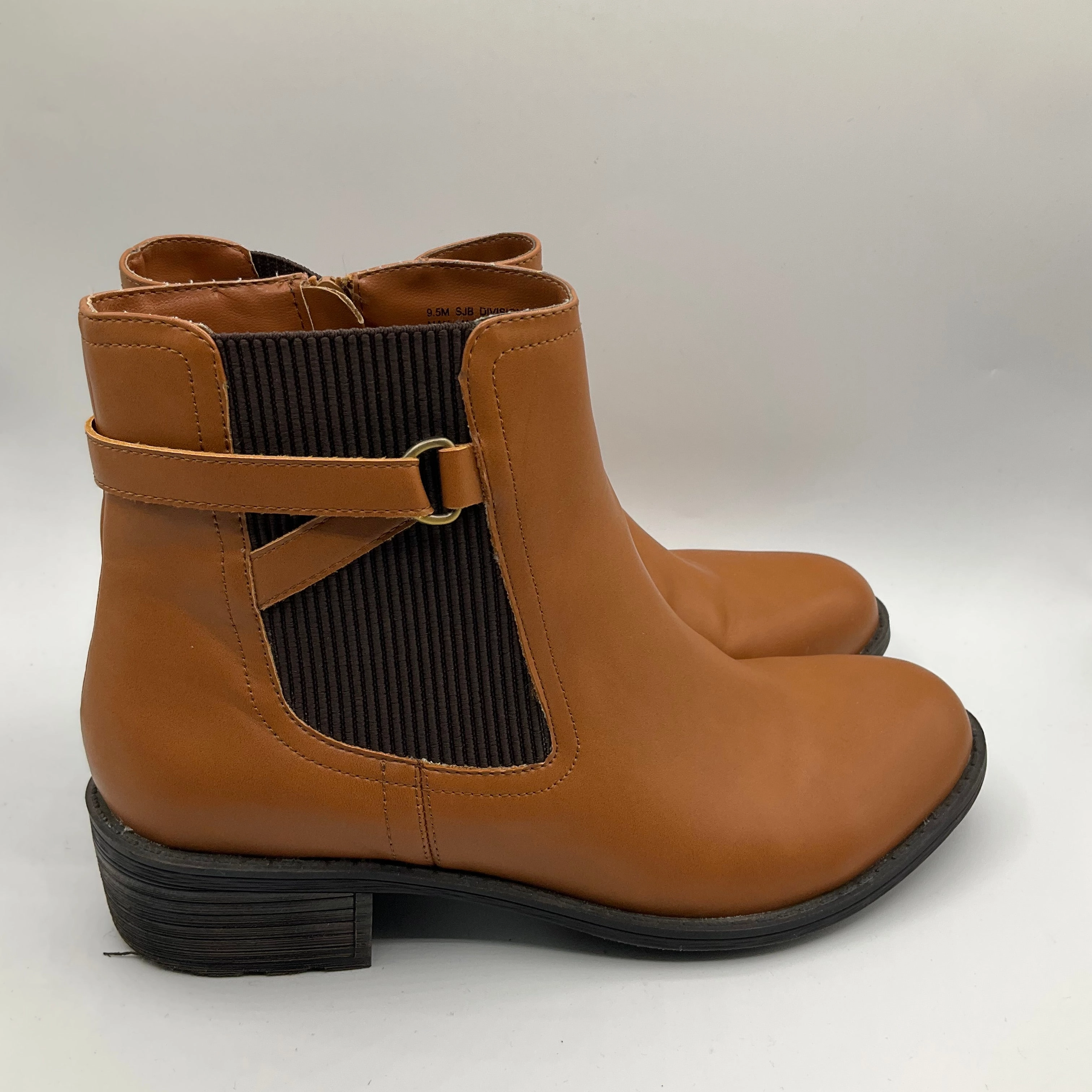 Frost Season Flexible Midsole Construction Boots Ankle Heels By St Johns Bay In Tan, Size: 9.5