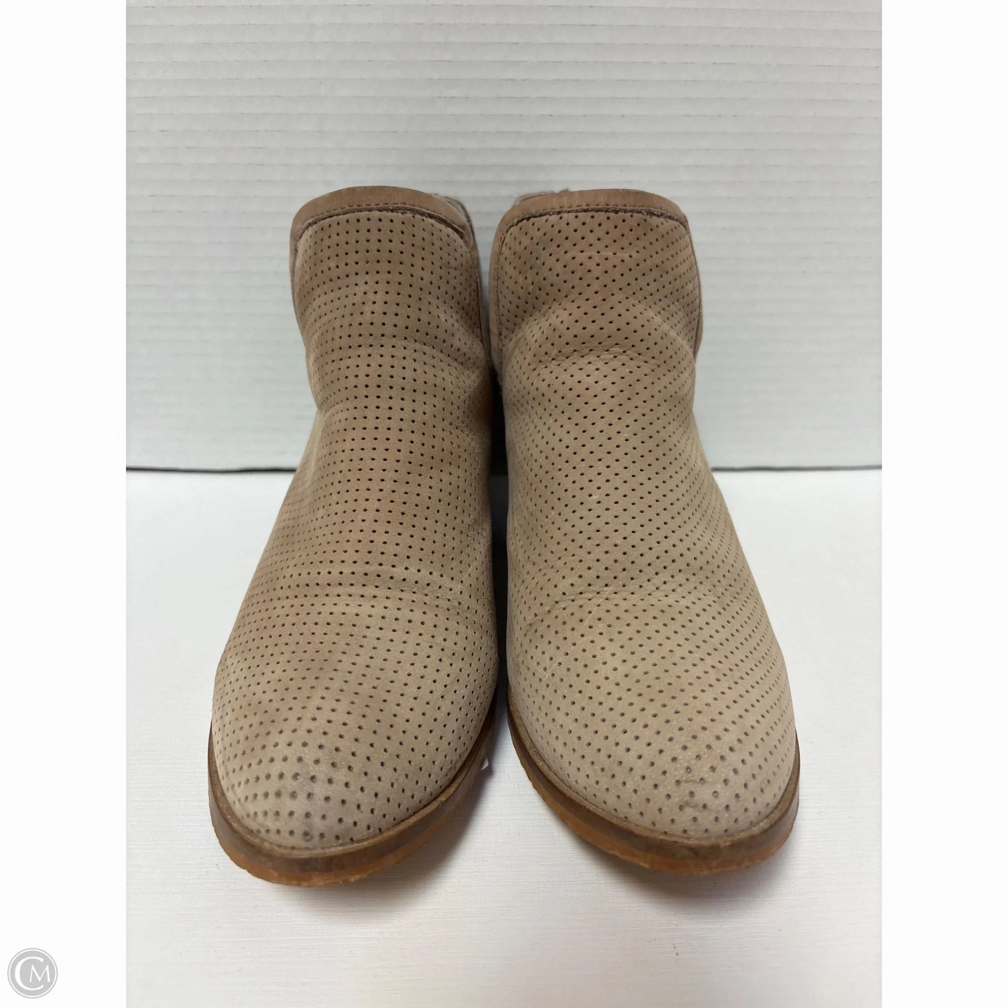 Boots Ankle Heels By Steve Madden In Beige, Size: 8.5 All Weather Mountain Climber
