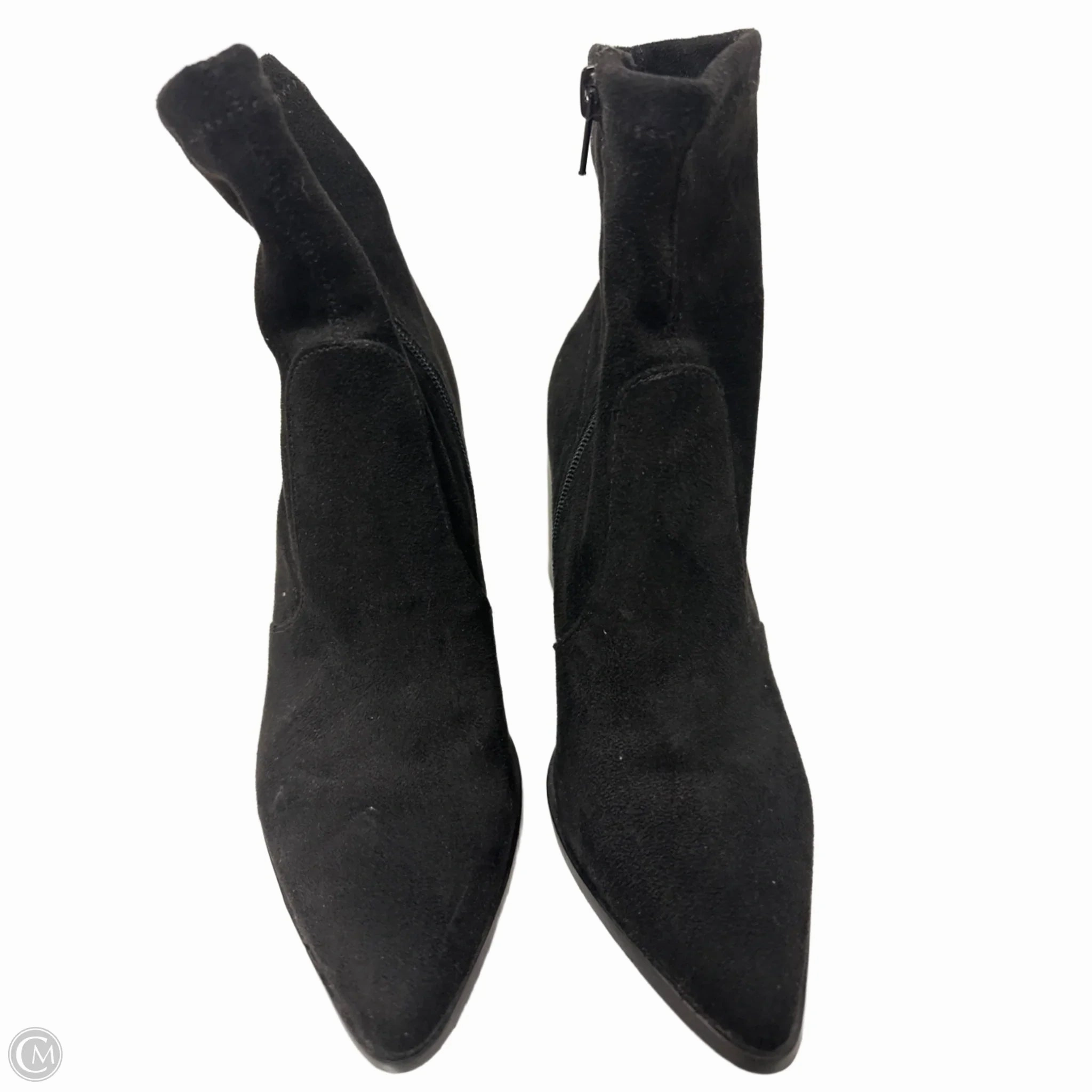 Boots Ankle Heels By Steve Madden In Black, Size: 7.5 Elastic Band