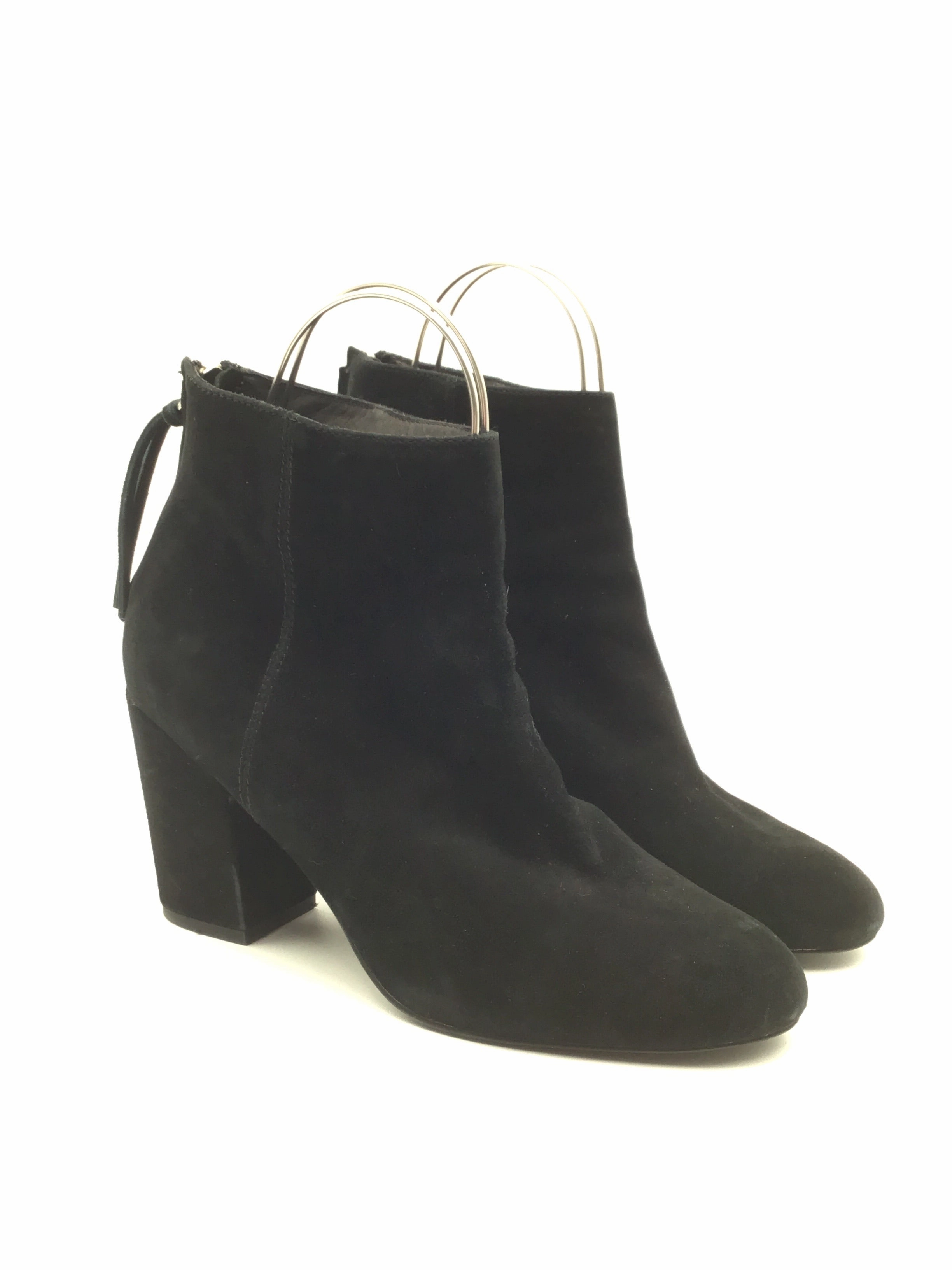rubber Seamless Feel Boots Ankle Heels By Steve Madden In Black, Size: 9.5