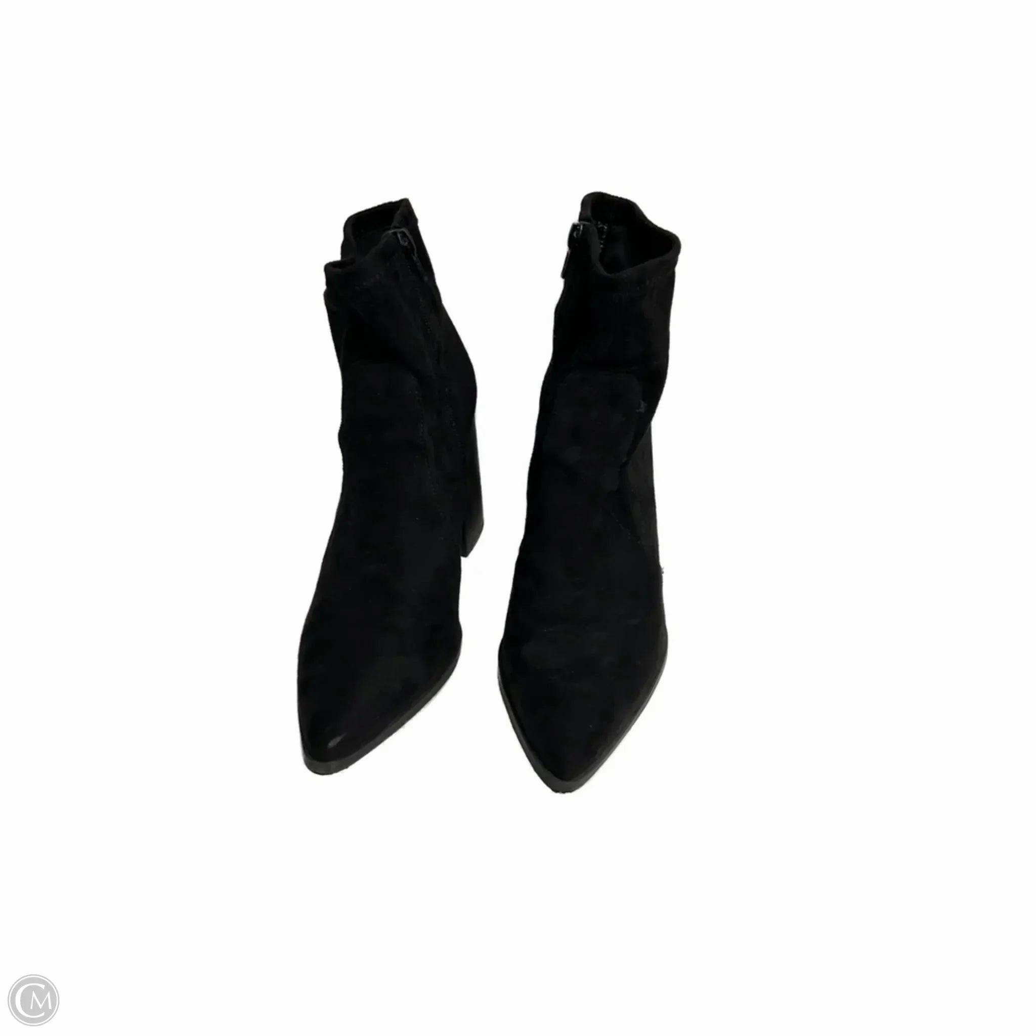 Silent Glam Durable Look Boots Ankle Heels By Steve Madden In Black, Size: 9.5