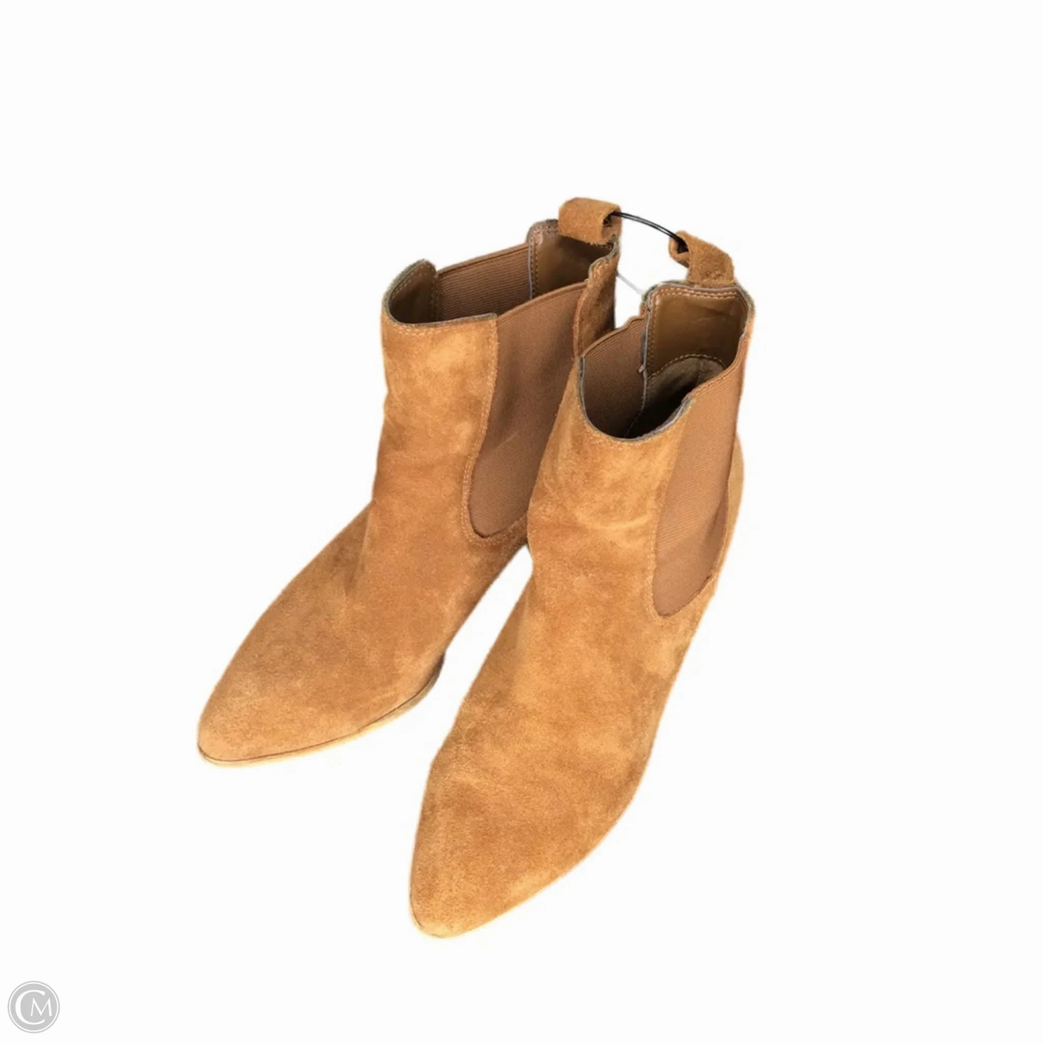 Boots Ankle Heels By Steve Madden In Brown, Size: 8.5 Breathable Uppers