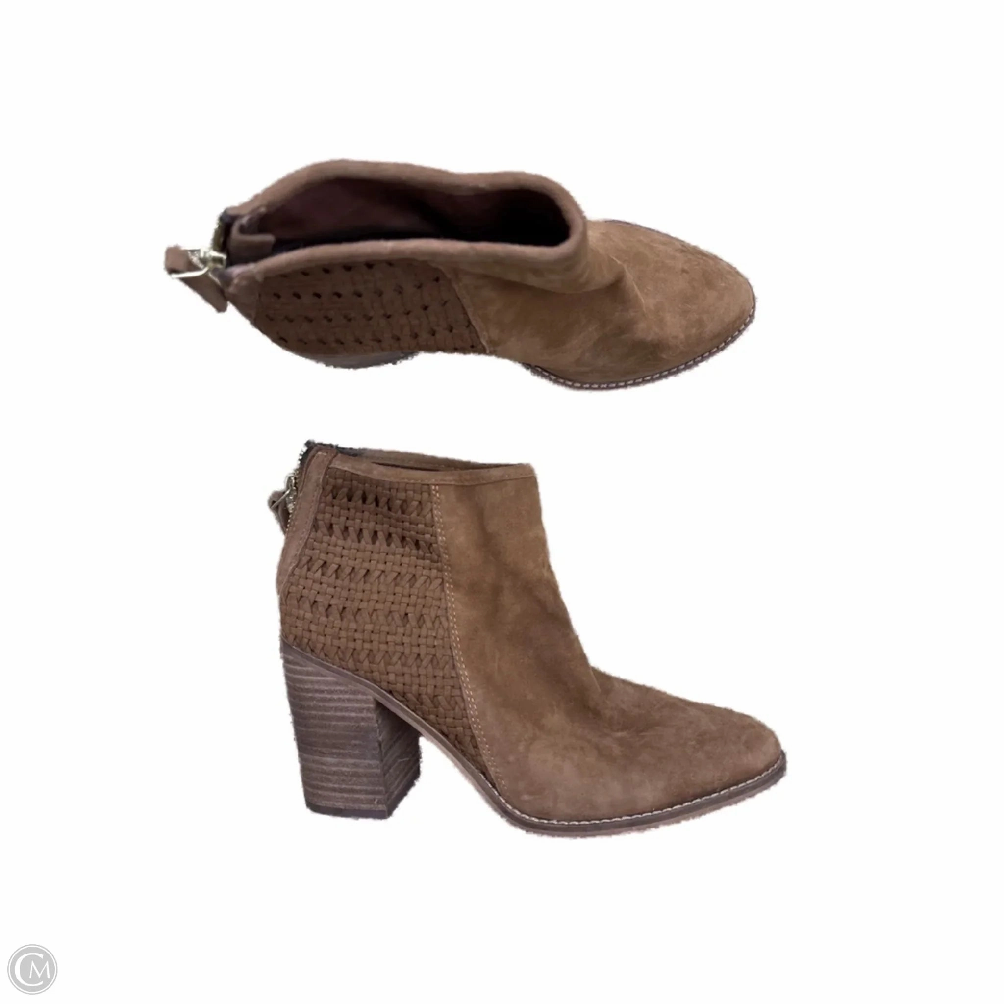 Adjustable Fit Eco Material Functional Minimalist Boots Ankle Heels By Steve Madden In Brown, Size: 8.5