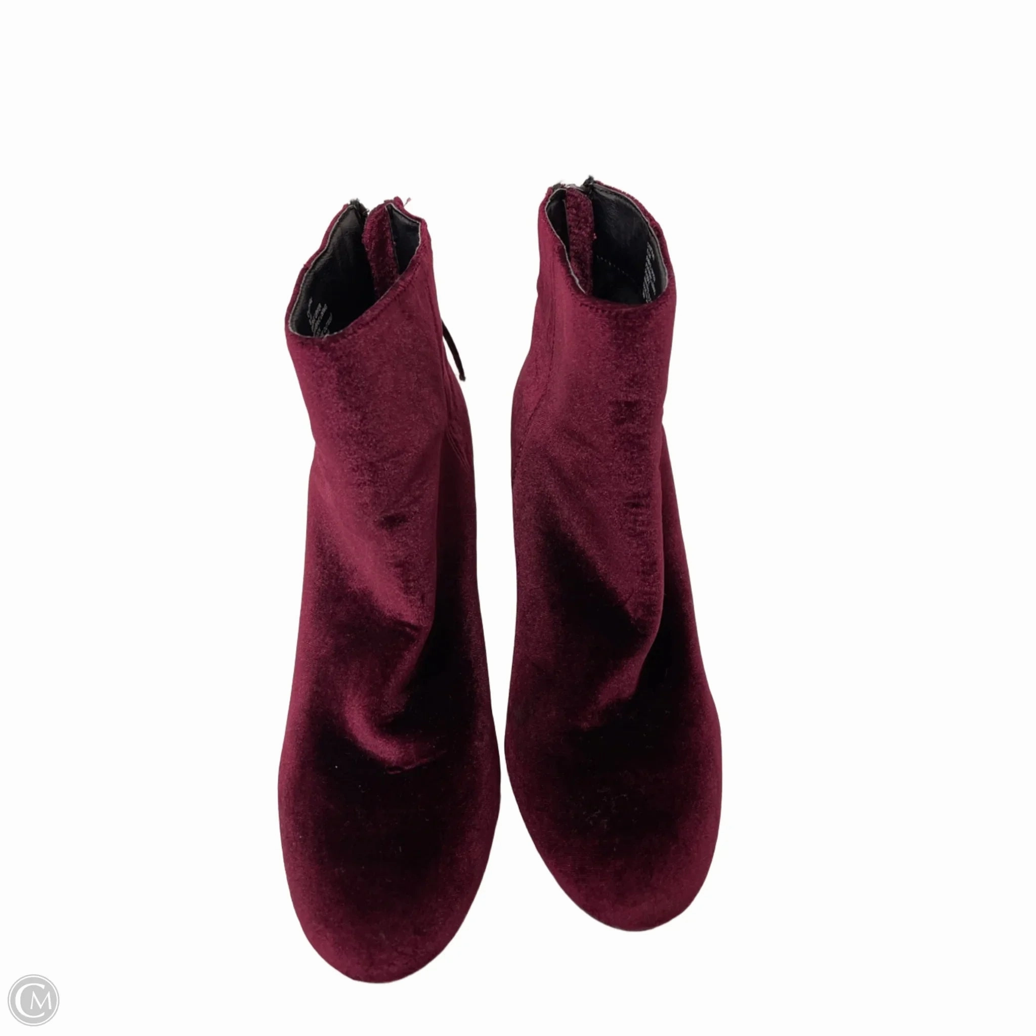 Day Wear Comfort Lining Cold Weather Commuter Boots Ankle Heels By Steve Madden In Red, Size: 8.5