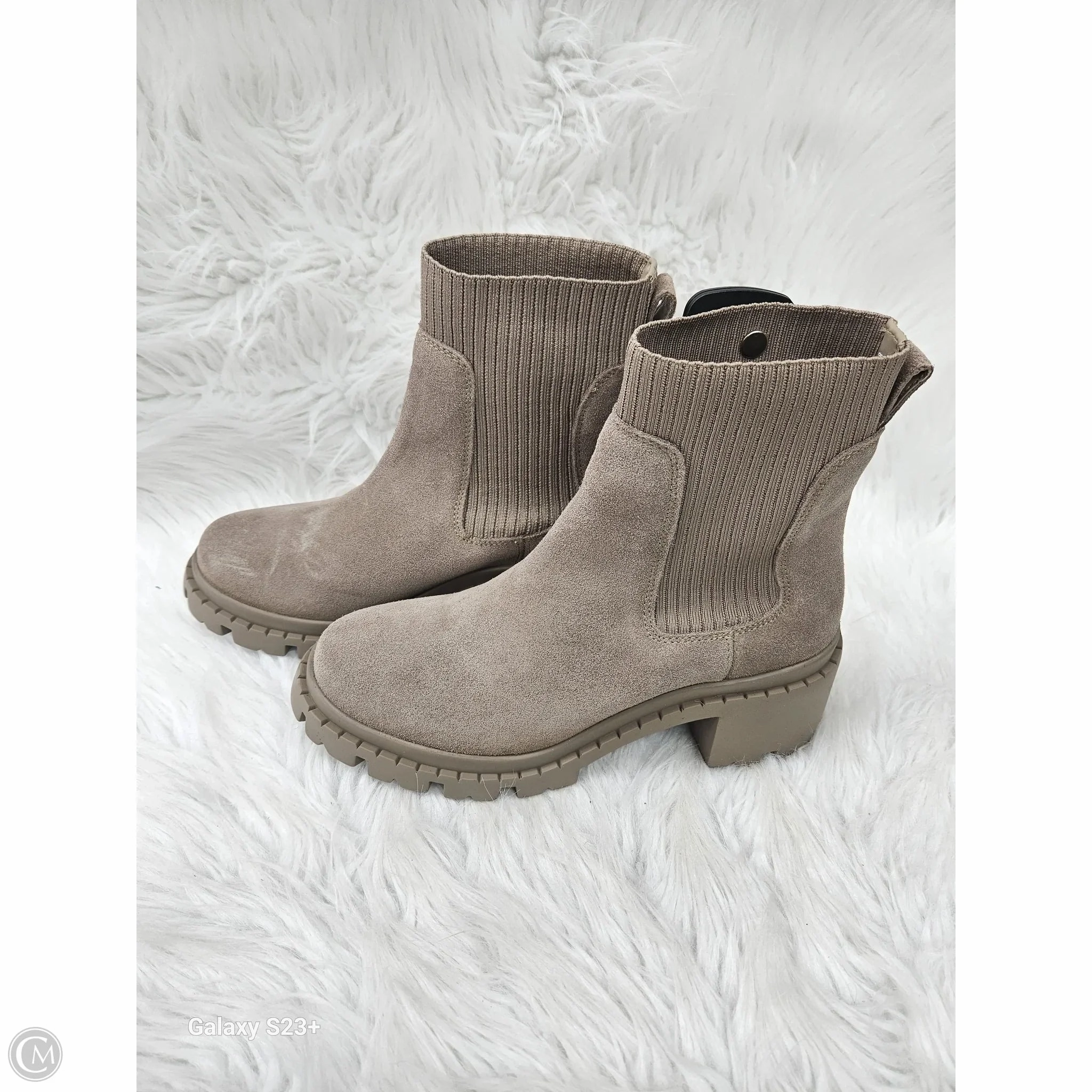Boots Ankle Heels By Steve Madden In Tan, Size: 8.5 Mud Resistant Winter Walker
