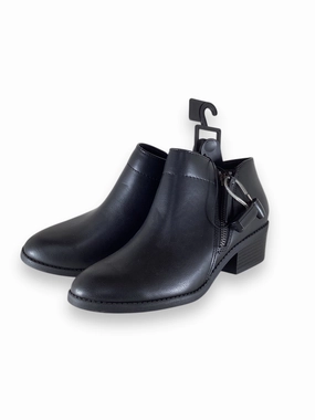 Breath Flow Boots Ankle Heels By Time And Tru In Black, Size: 6