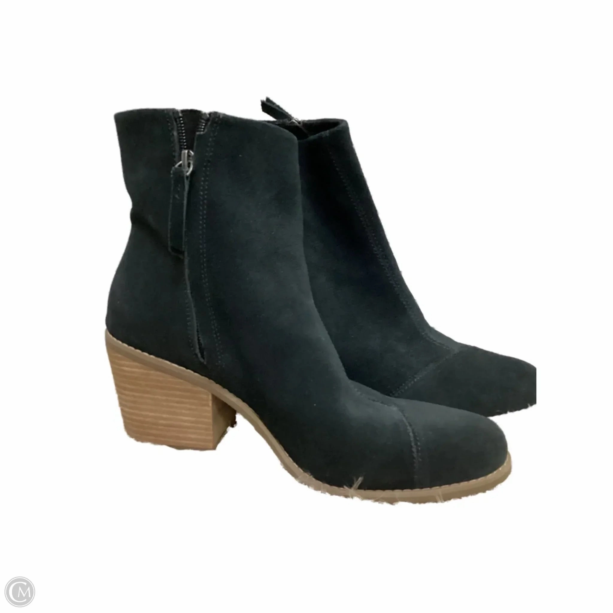 Concert Look Boots Ankle Heels By Toms In Black, Size: 10